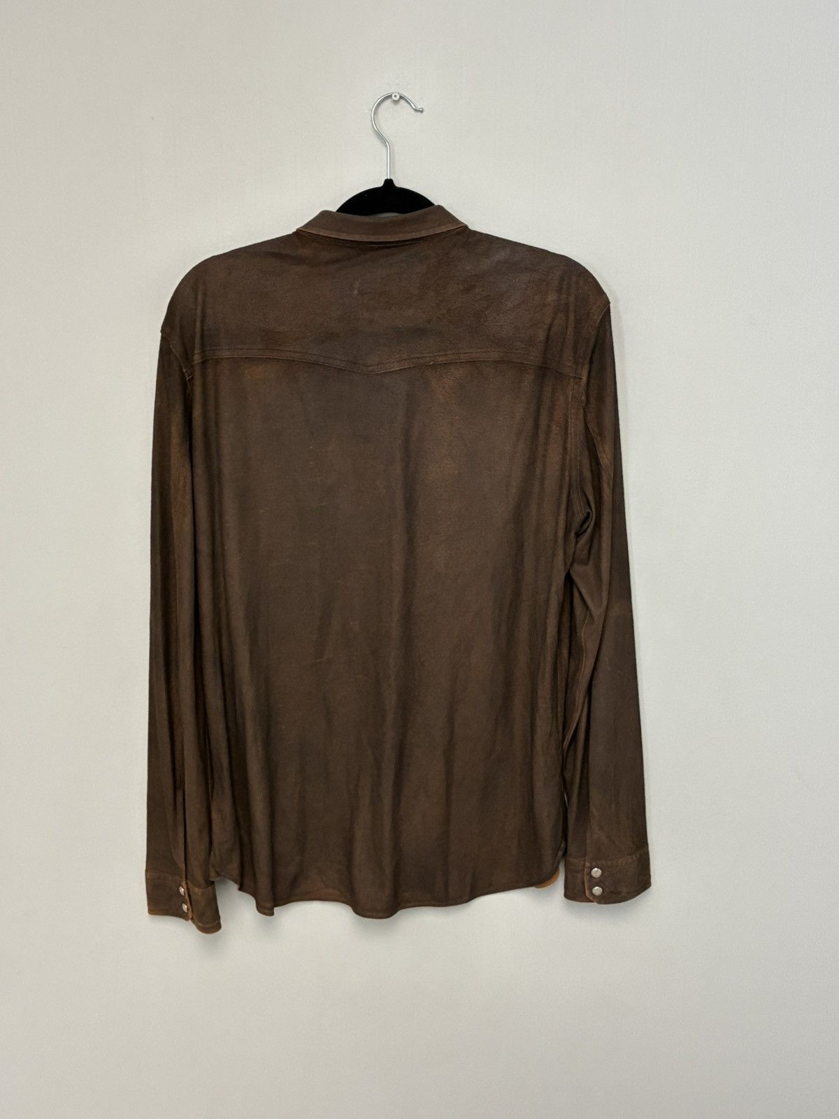 John Varvatos Faux Suede Military Shirt medium Size US M / EU 48-50 / 2 - 11 Thumbnail