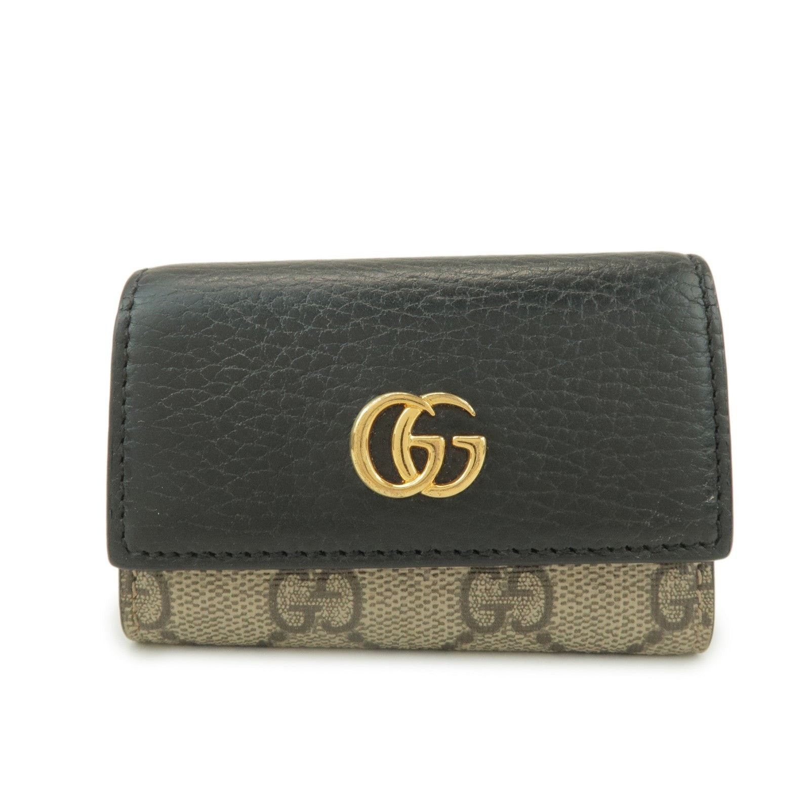 Gucci Gucci GG Marmont GG Supreme 6 Rings Key Case Coated Canvas Size ONE SIZE - 1 Thumbnail