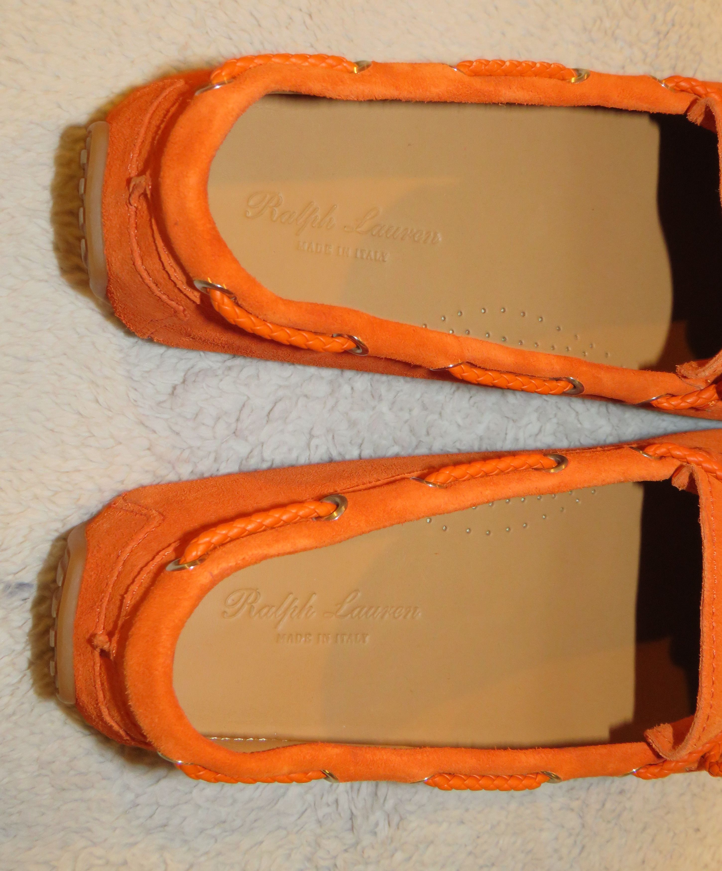 Ralph Lauren Purple Label Harold Orange Calf Skin Tassel Driving Loafers 8D NWB Size US 8 / EU 41 - 10 Thumbnail