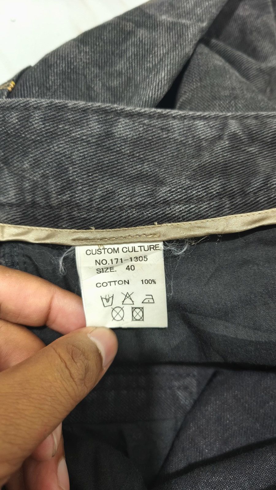 Japanese Brand Jeans Denim Custom Culture Y2K Black Camo Size US 40 / EU 56 - 10 Thumbnail