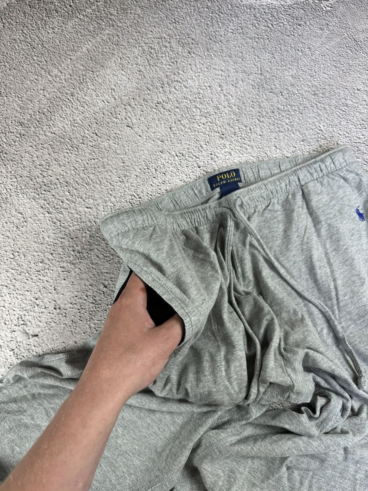 Polo Ralph Lauren × Vintage Polo Ralph Lauren Grey Sweatpants Logo Joggers Y2K Size US 36 / EU 52 - 7 Thumbnail