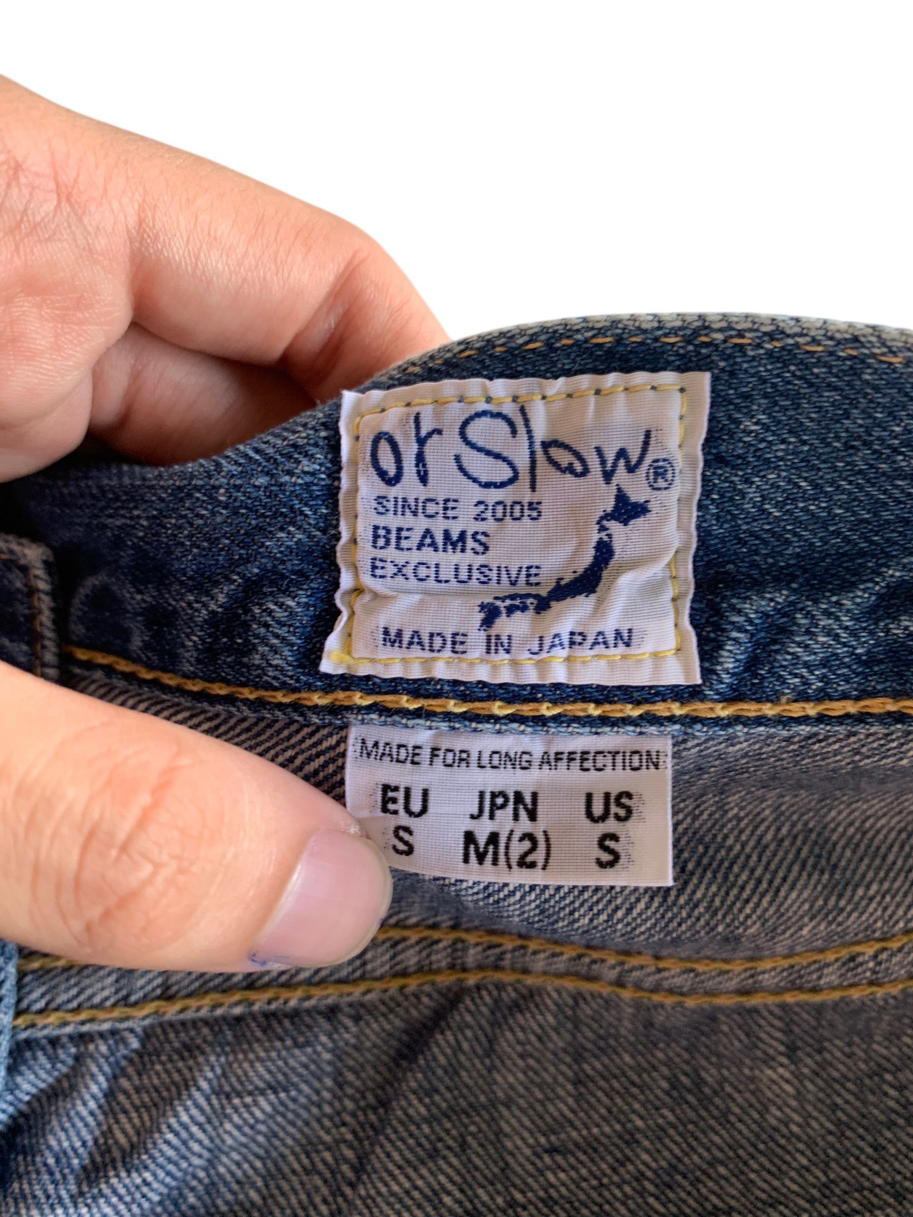 Orslow ORSLOW X BEAMS SELVEDGE JAPANESE DISTRESSED DENIM Size US 28 / EU 44 - 12 Thumbnail