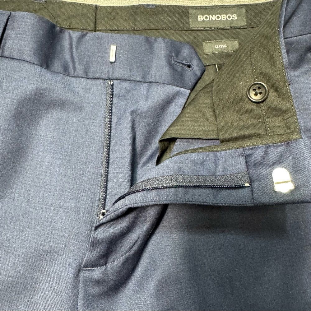 Bonobos New Bonobos Jetsetter Navy Wool Dress Classic Pants Size 30 Size US 30 / EU 46 - 6 Thumbnail