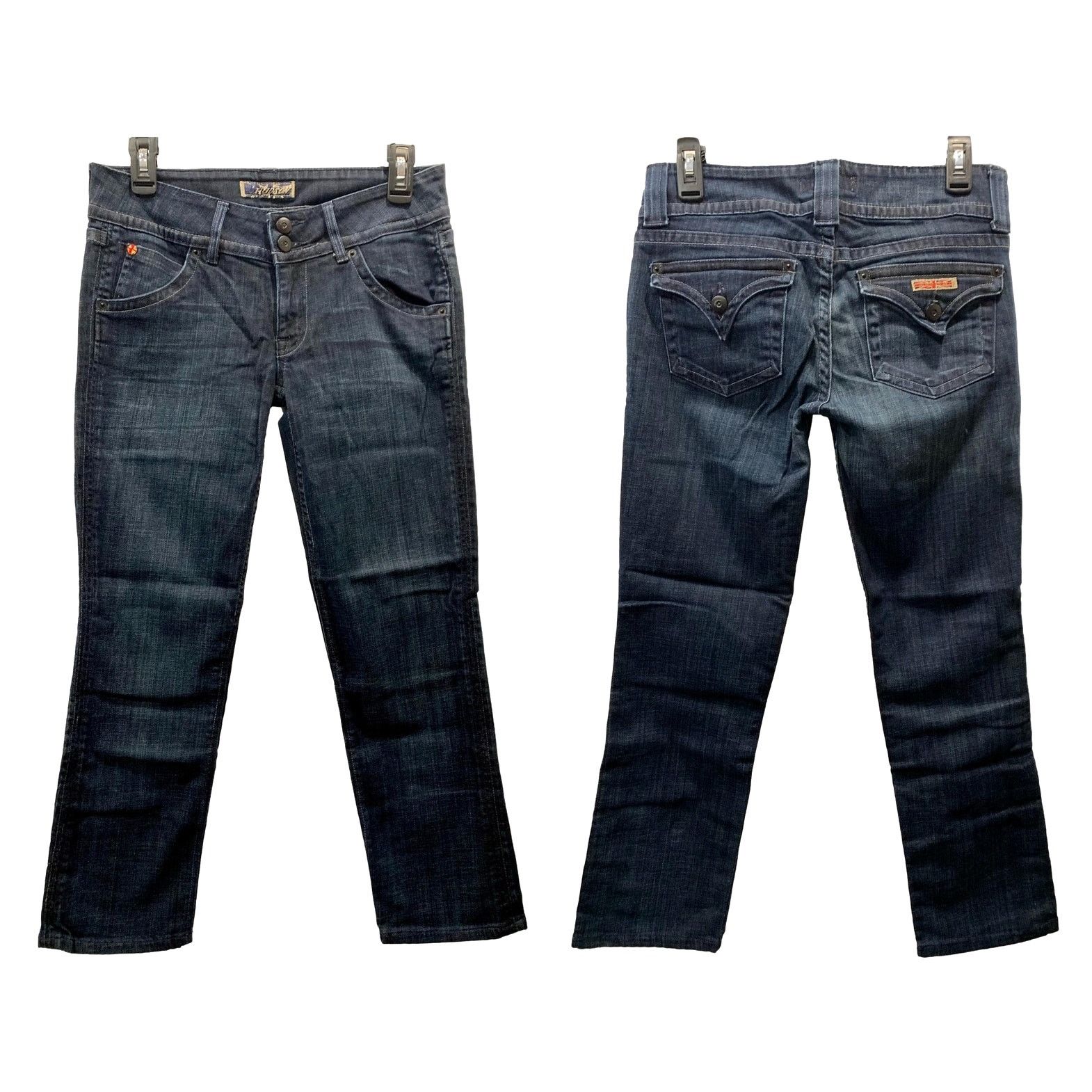 Hudson Hudson Dark Blue Signature Straight Leg Ankle Jeans size 27 Size 27" / US 4 / IT 40 - 4 Thumbnail