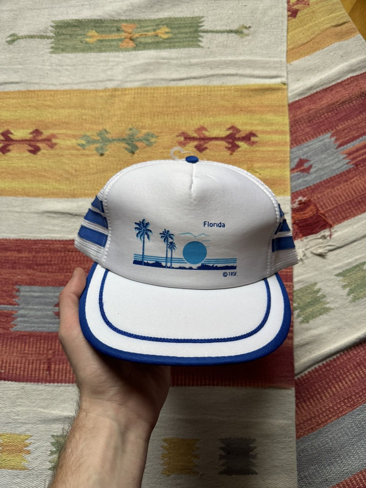 NCAA Vintage 90’s Florida USA Every Day White Trucker Hat Size ONE SIZE - 2 Thumbnail