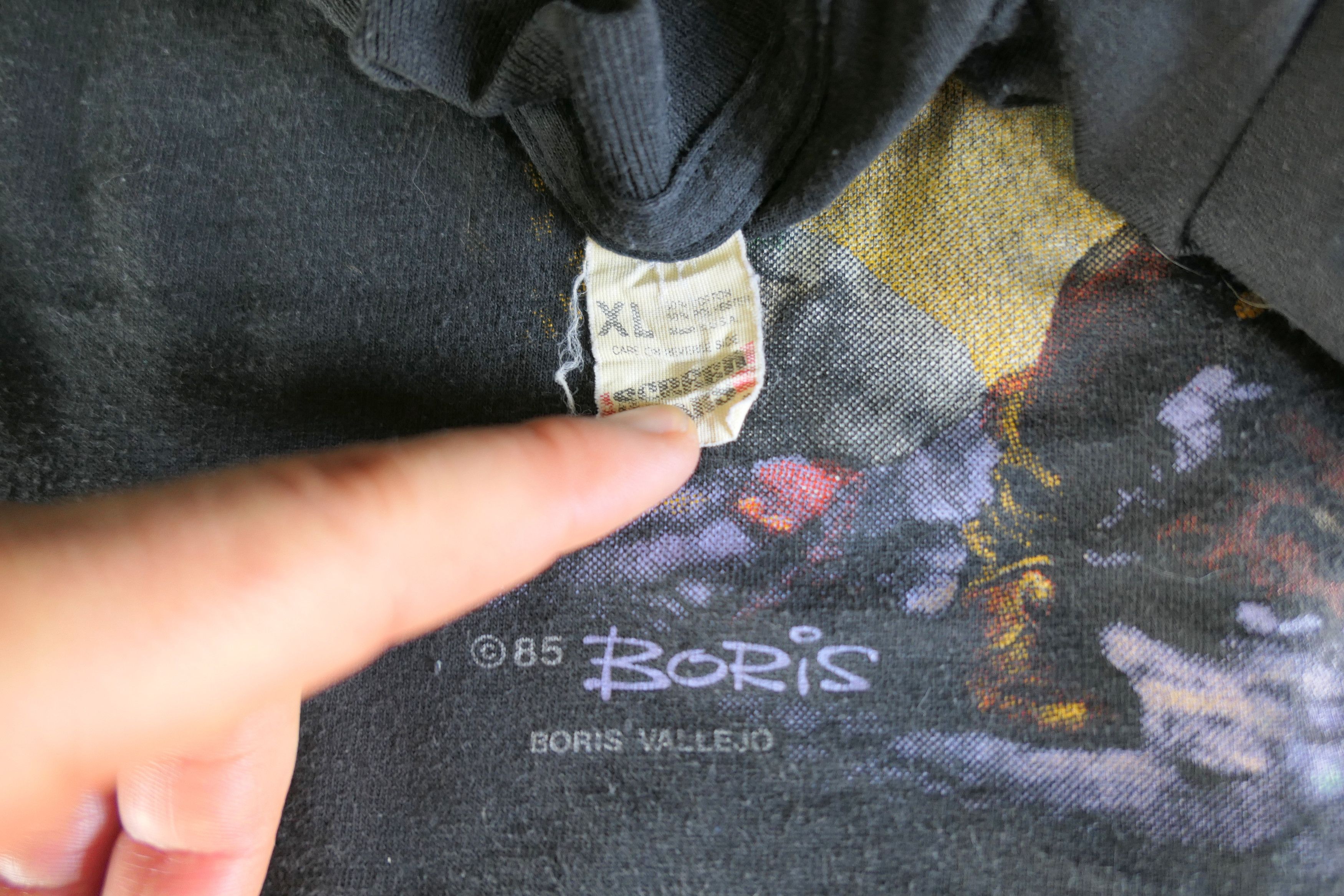 Vintage 80's Vintage BORIS VALLEJO Conan The Barbarian T Shirt L Size US L / EU 52-54 / 3 - 4 Thumbnail