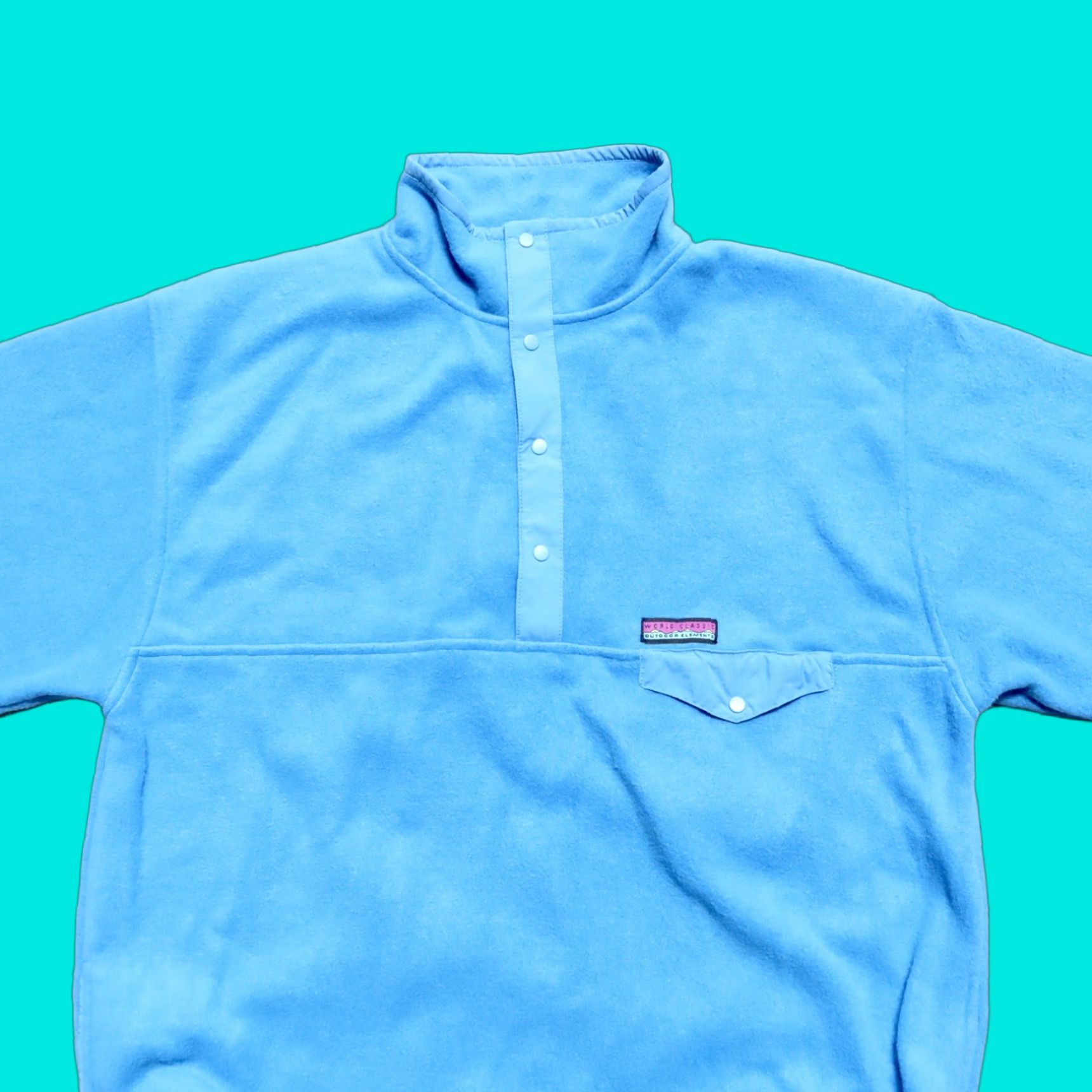Gap VINTAGE GAP Arctic Light Fleece Pullover Mens L Blue 90s Deadstock Pullover Size US L / EU 52-54 / 3 - 1 Thumbnail