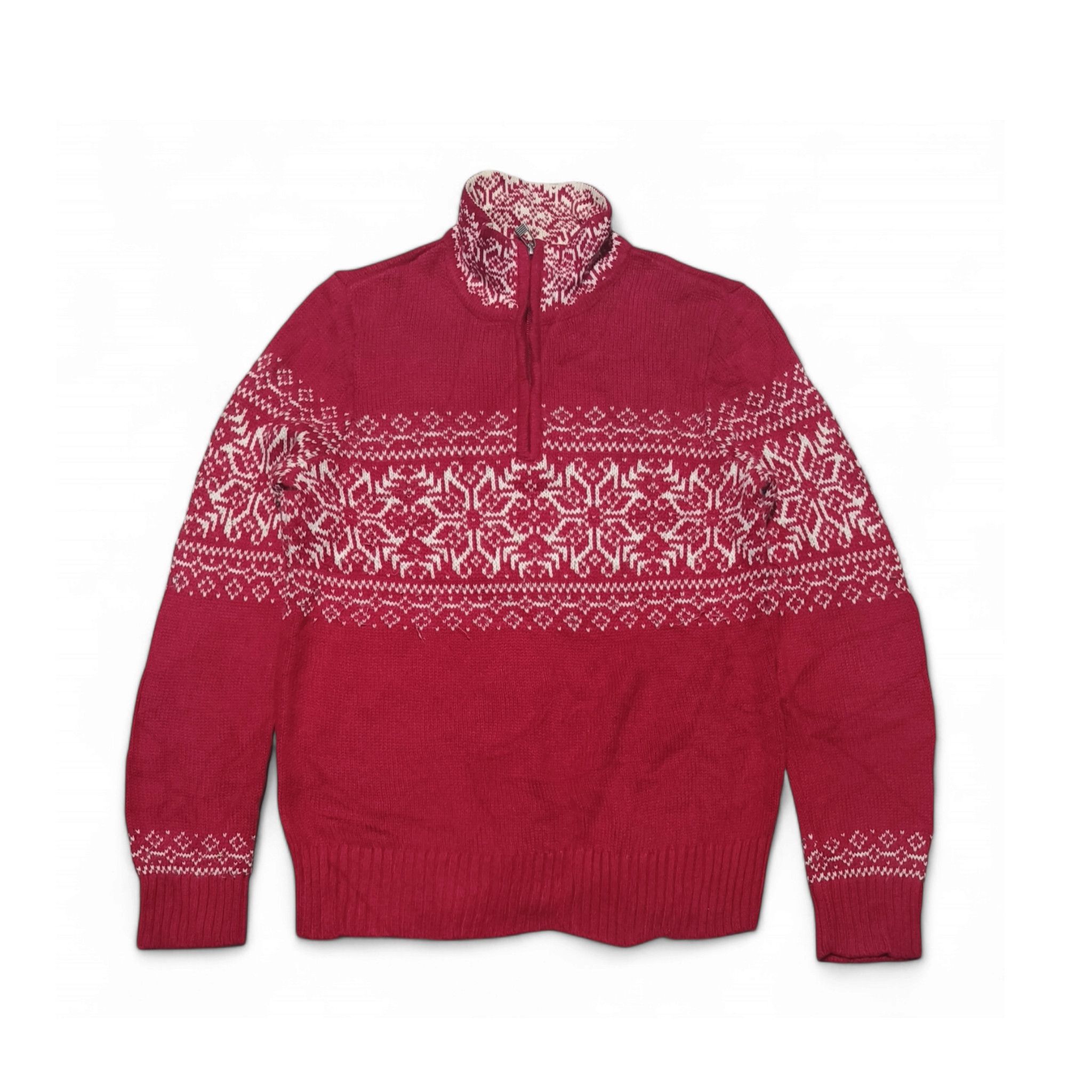 Other CHRISTOPHER & BANKS Ethnic Striped Motif Knit Cotton Sweater Size US S / EU 44-46 / 1 - 1 Thumbnail
