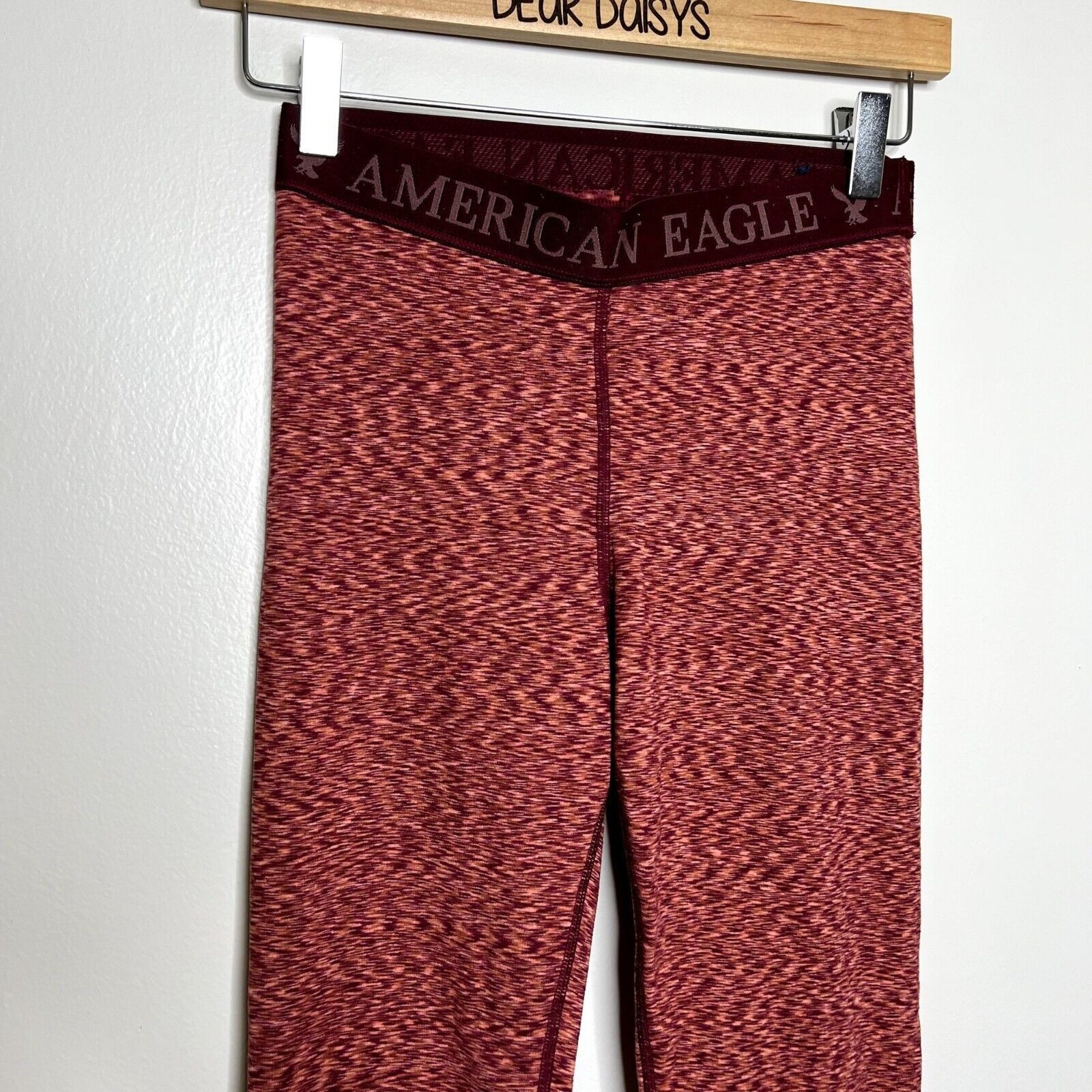 American Eagle Outfitters American Eagle Red High Rise Pajama Leggings Size 27" / US 4 / IT 40 - 2 Thumbnail