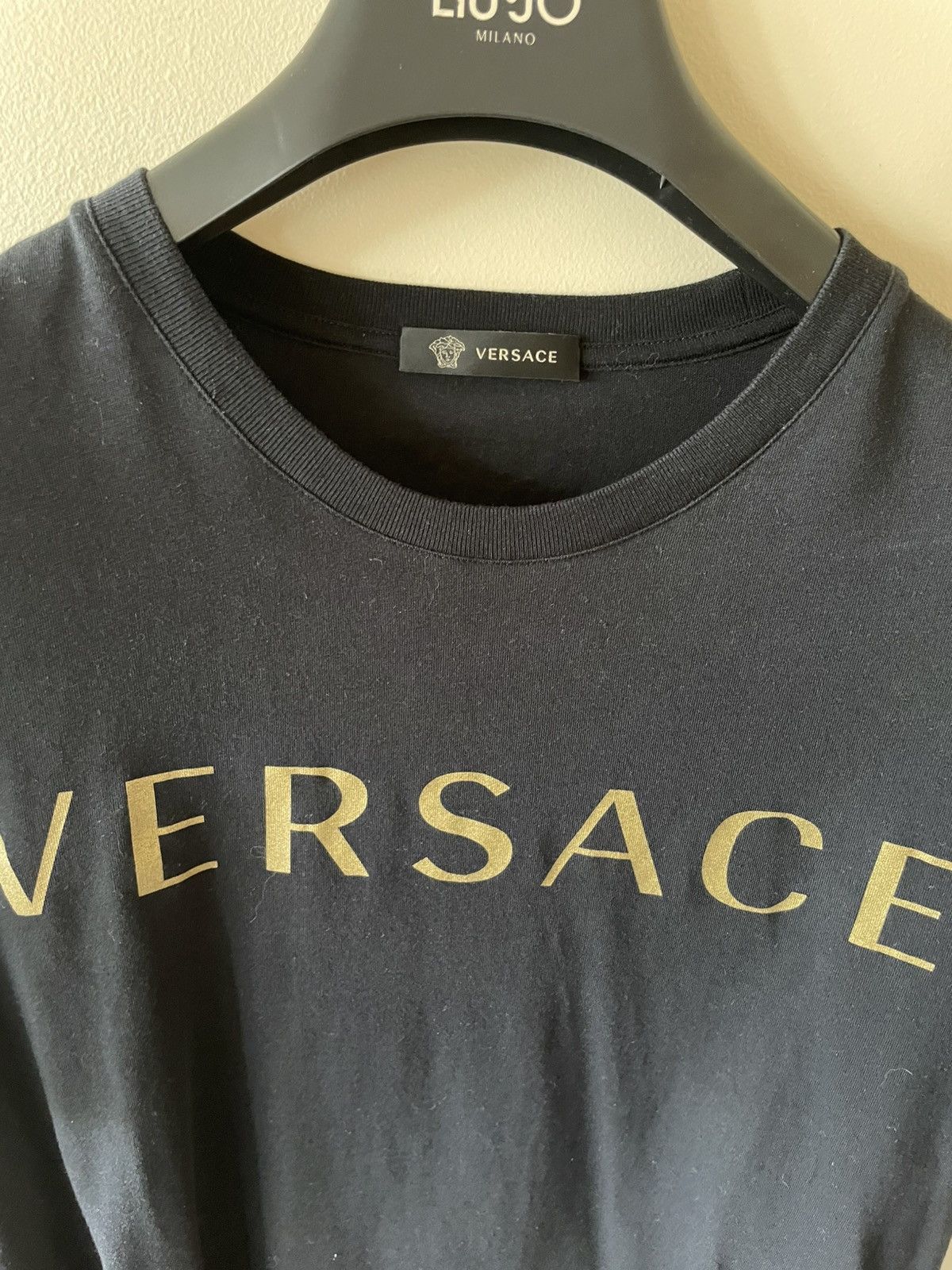 Versace T-shirt Versace logo doré M Size US M / EU 48-50 / 2 - 2 Thumbnail