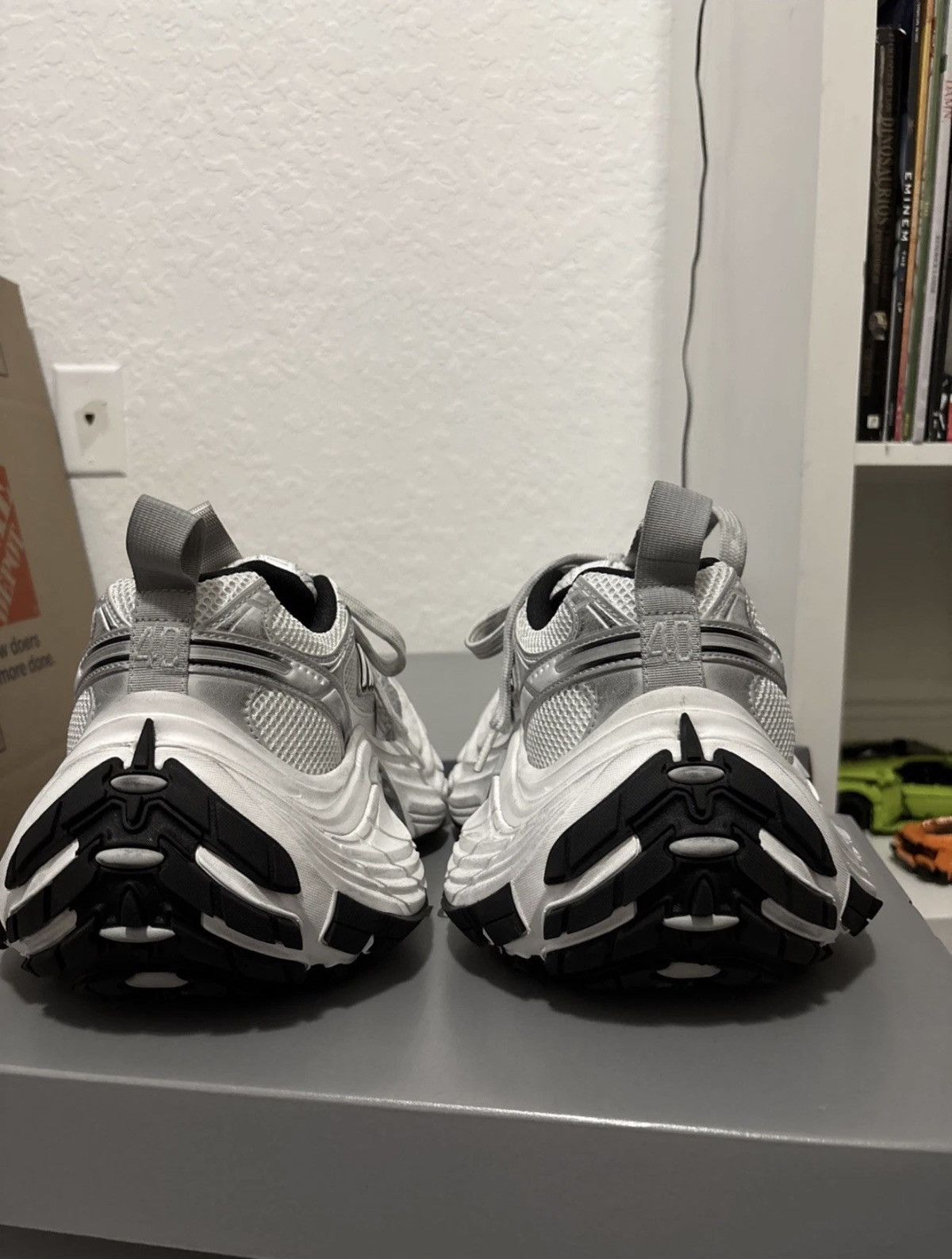 Balenciaga Balenciaga 10XL T7 Blanco/Gris/Negro 792778W2MV2 Auténtico Size US 7 / EU 40 - 5 Thumbnail