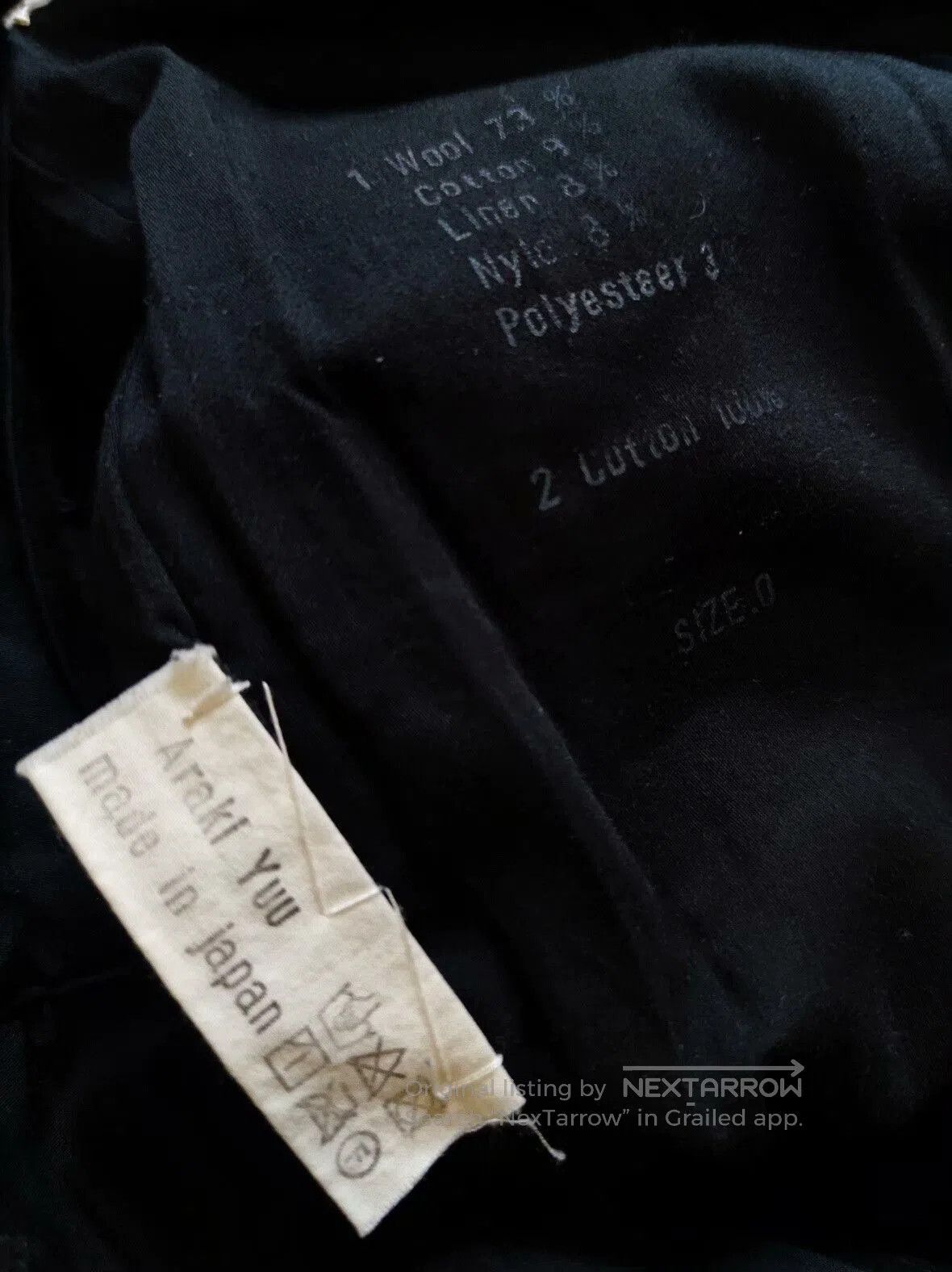 Araki Yuu Araki Yuu Black Wool Trousers. Size US 30 / EU 46 - 9 Thumbnail