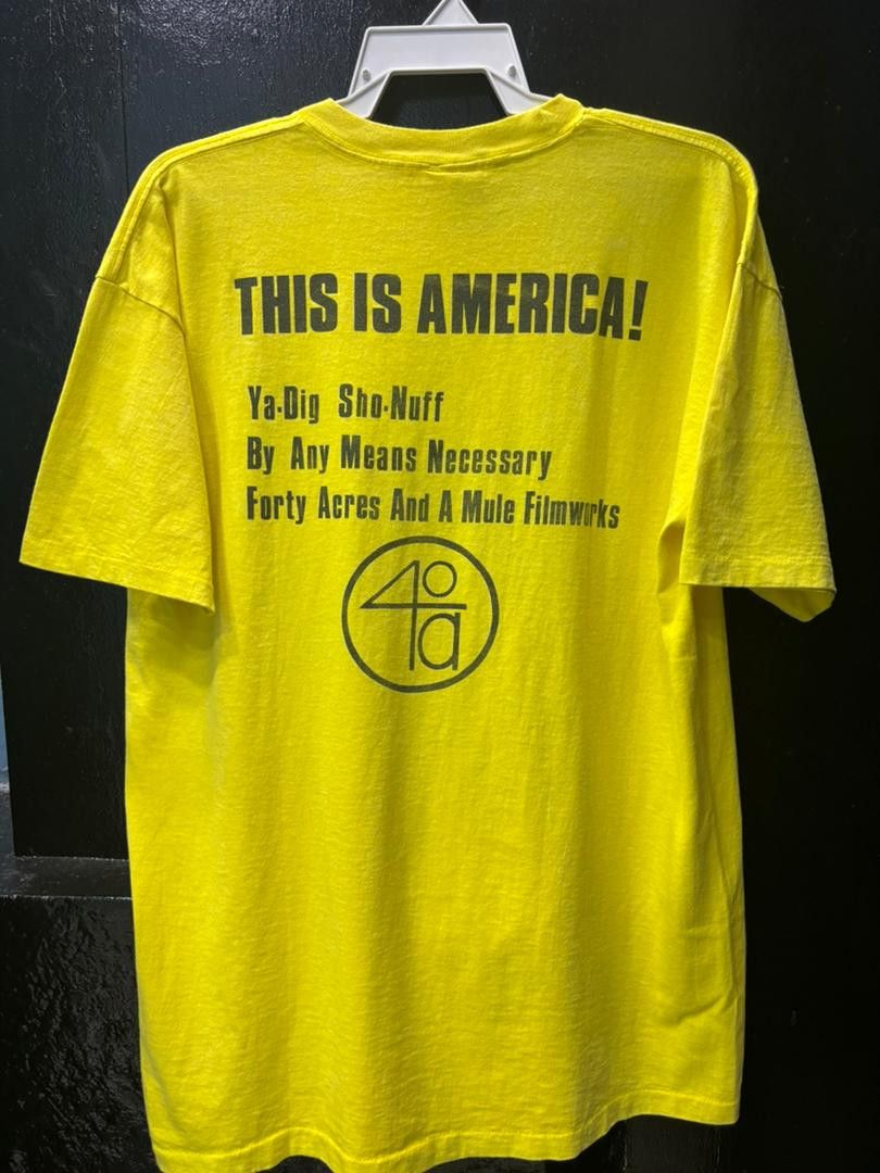 Vintage VINTAGE 90s acres and a mule spike lee single stitch tee Size US XL / EU 56 / 4 - 2 Thumbnail