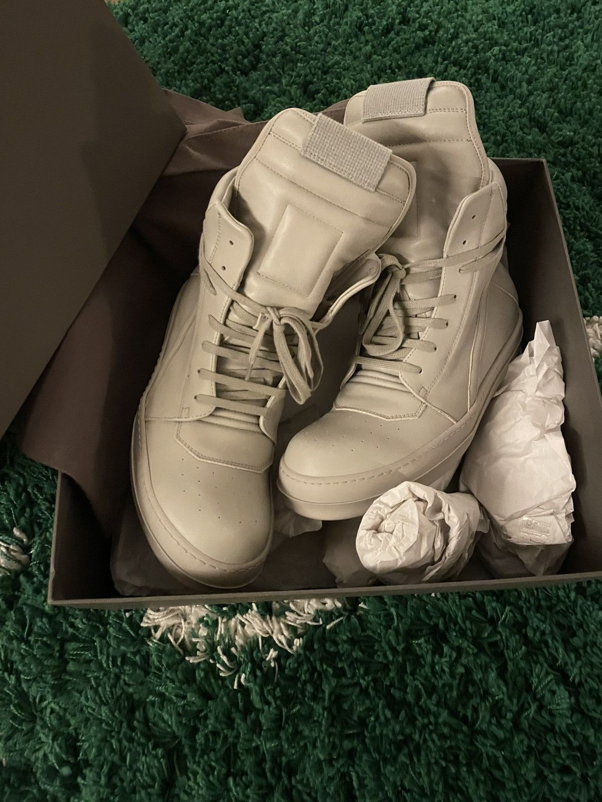 Rick Owens Rick Owens geobasket milk EU41 Size US 8 / EU 41 - 1 Thumbnail