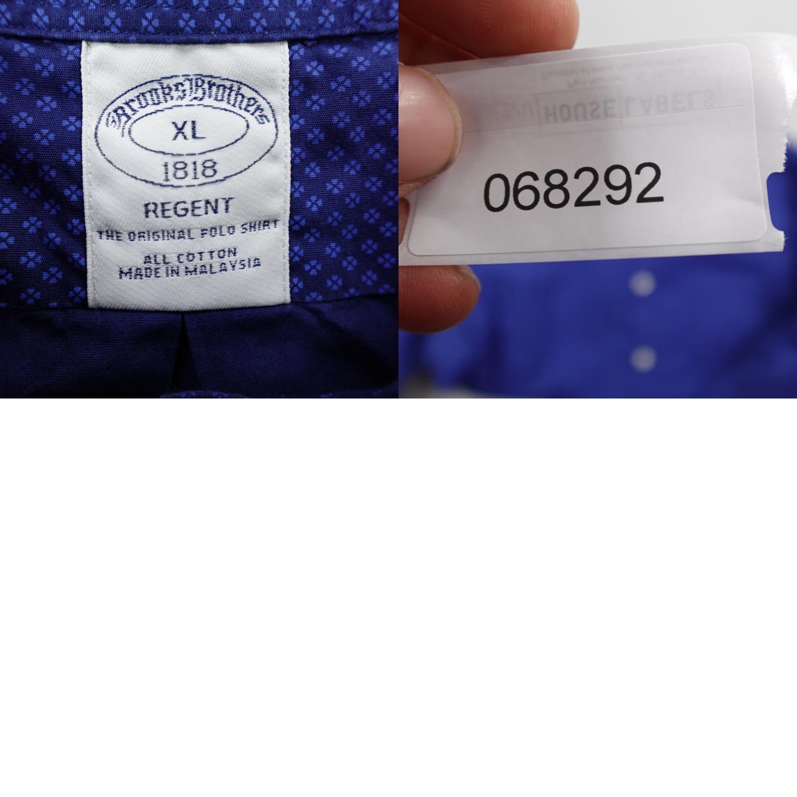 Brooks Brothers Brooks Brothers Shirt Mens XL Blue Regent Geometric Button-Down Oxford OCBD Shirt Mens XL Blue Regent Geometric Button Down Oxford OCBD Size US XL / EU 56 / 4 - 8 Thumbnail