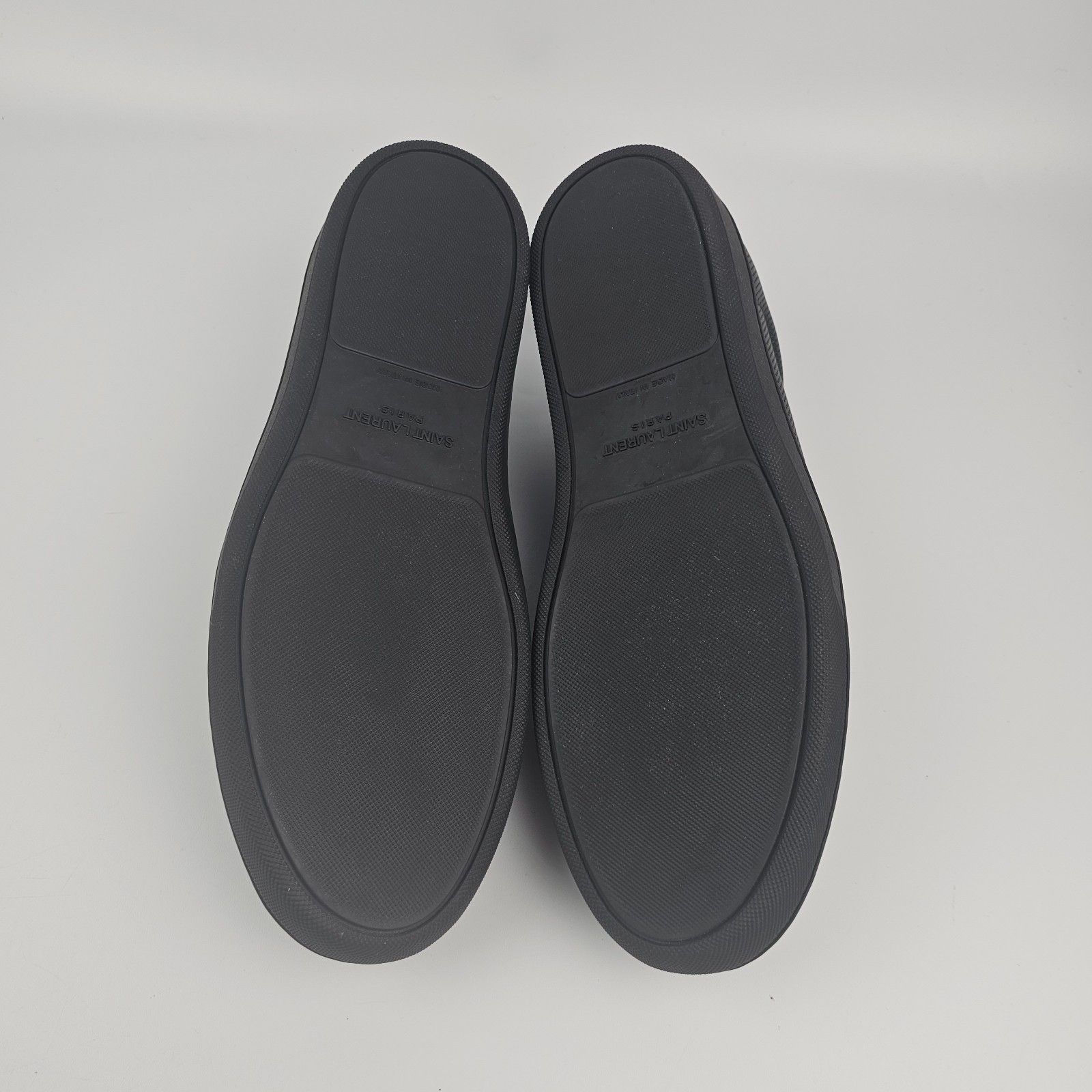 SAINT LAURENT SL/10 Black Perforated Leather And Suede Sneak