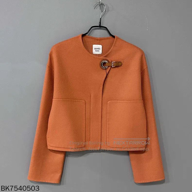 Hermes Hermes Brick red cashmere coat Size S / US 4 / IT 40 - 1 Thumbnail
