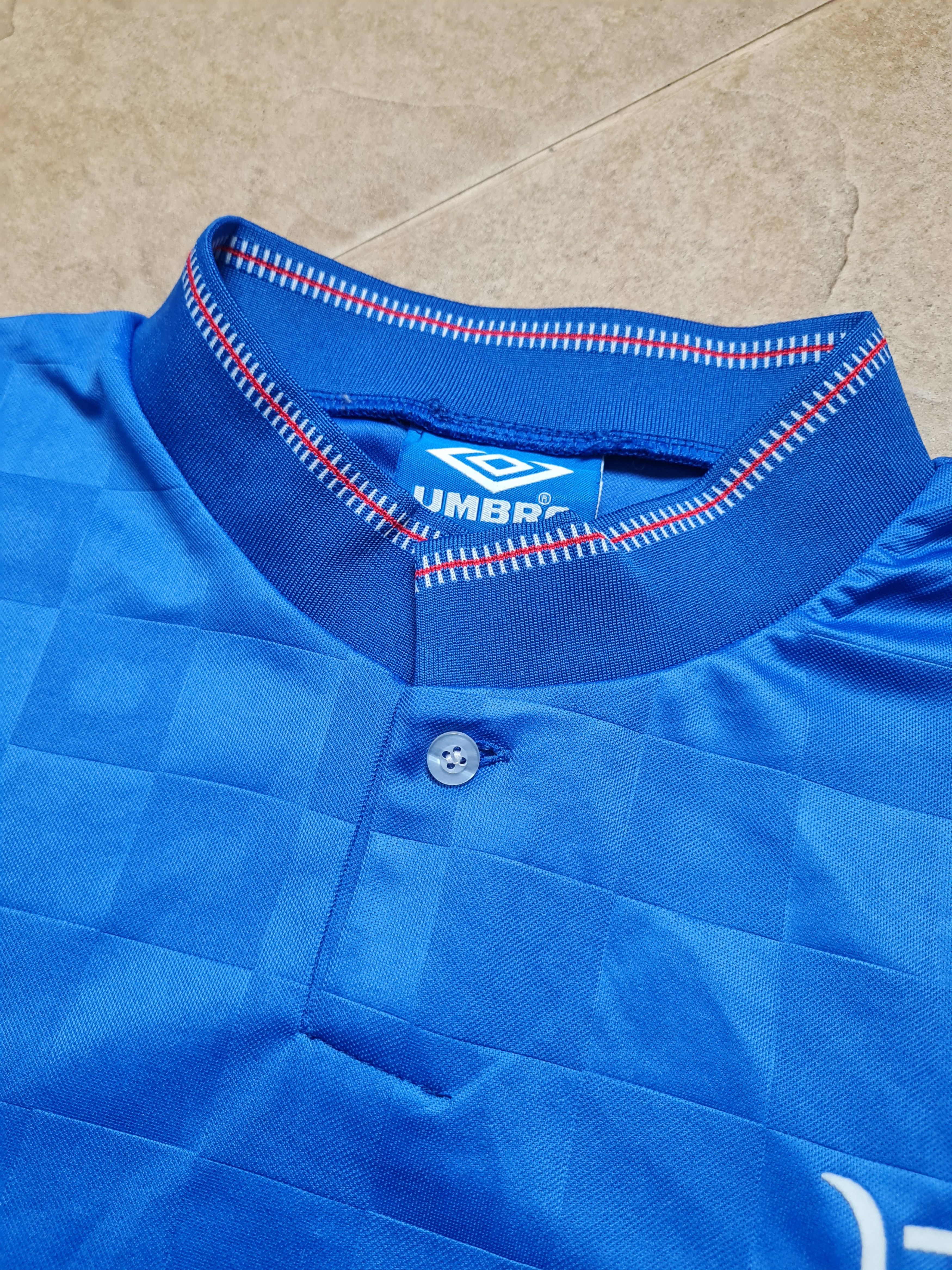 Umbro RETRO JERSEY GLASGOW RANGERS 1988/1989 SOCCER FOOTBALL SHIRT Size US M / EU 48-50 / 2 - 14 Thumbnail