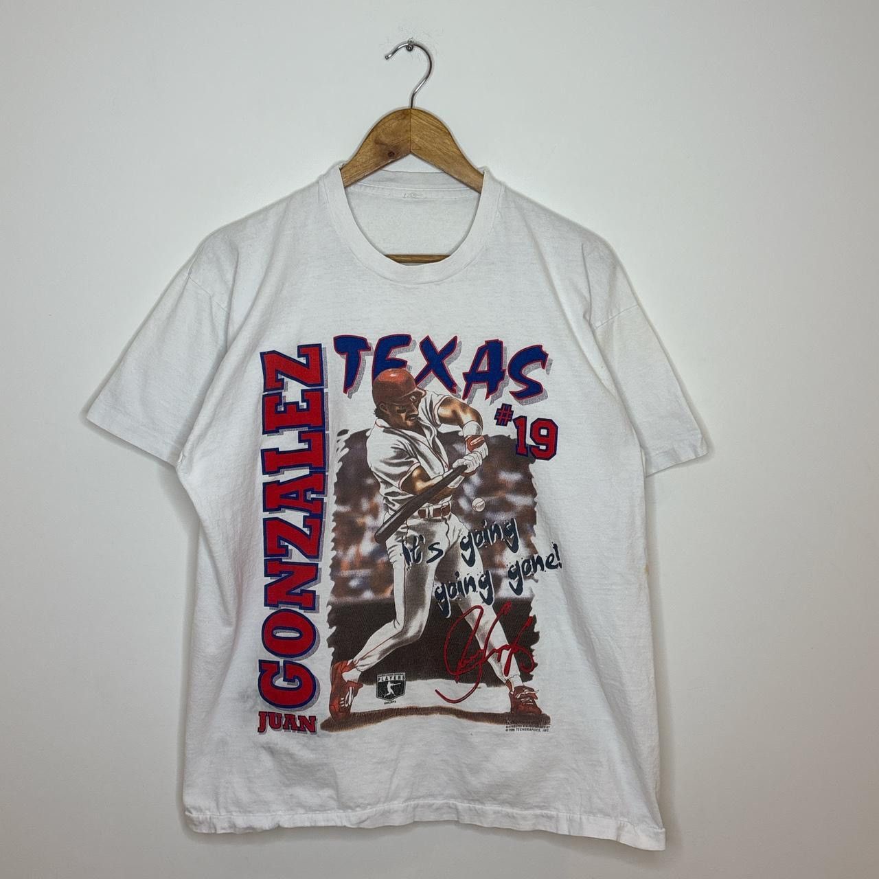 Vintage Juan Gonzalez Texas Rangers Tee Shirt