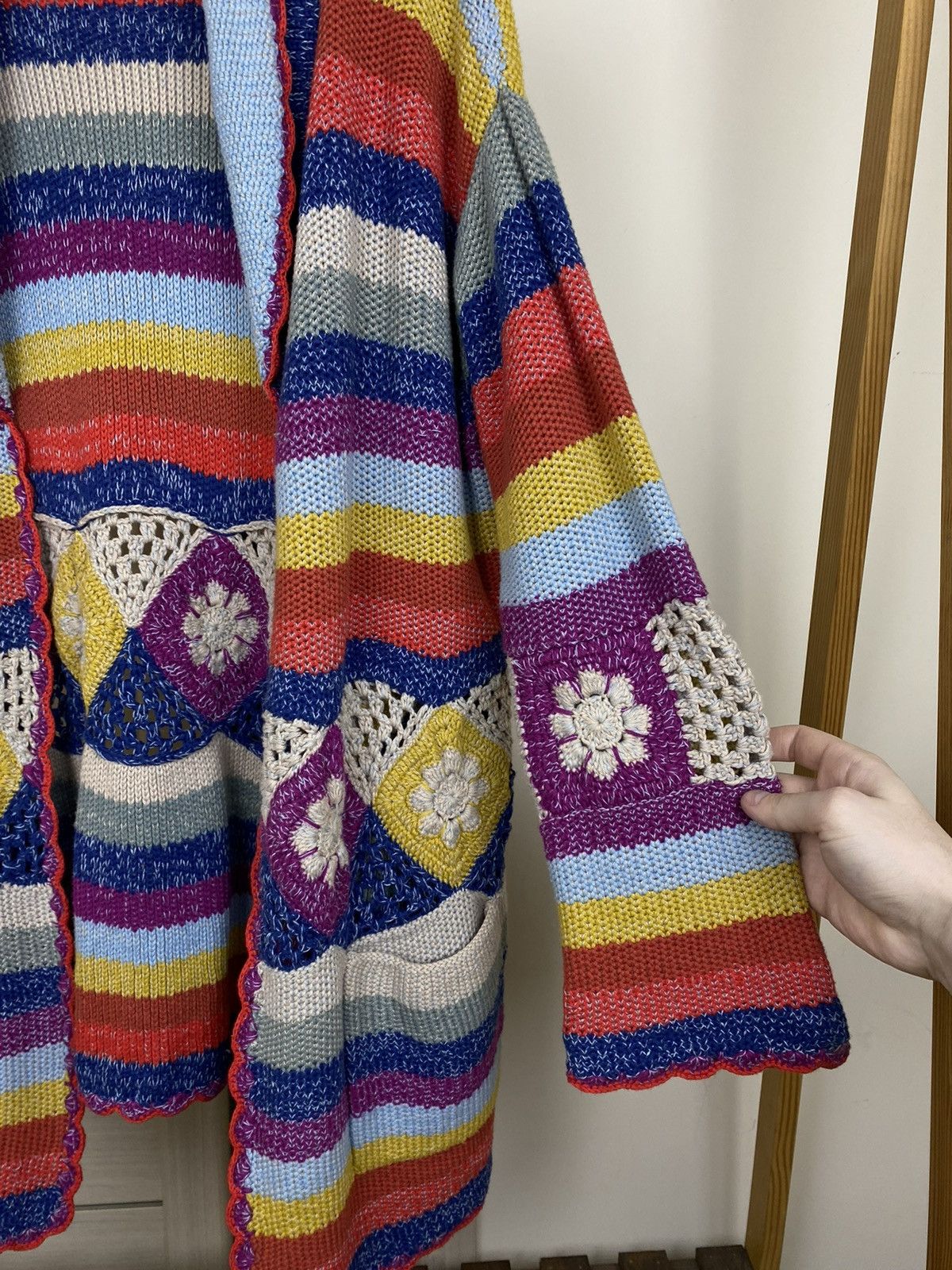 Other Amano Jude Multicoloured flowers Chunky Cardigan sweater Size M / US 6-8 / IT 42-44 - 5 Thumbnail