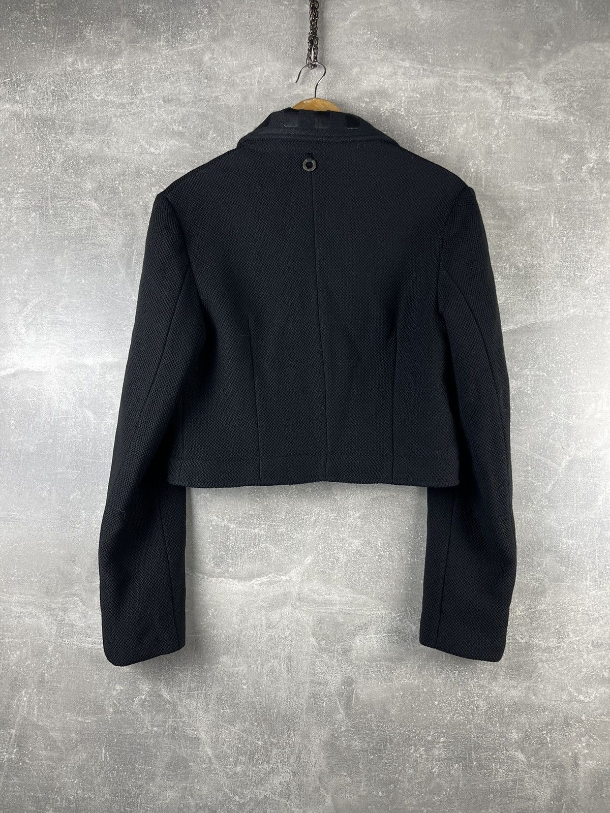 Other Save The Queen! Cropped Avant Garde Textured Wool Jacket Size XL / US 12-14 / IT 48-50 - 7 Thumbnail