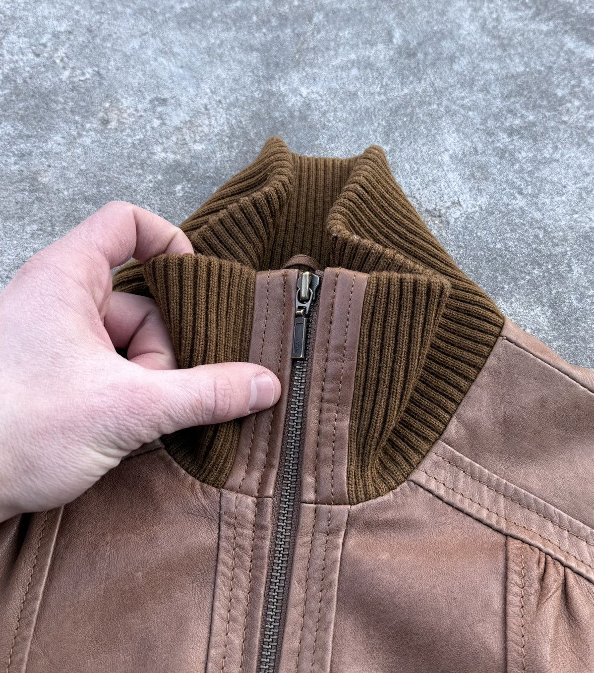 Vintage Vintage 90s Y2K streetwear rare leather jacket Size S / US 4 / IT 40 - 7 Thumbnail