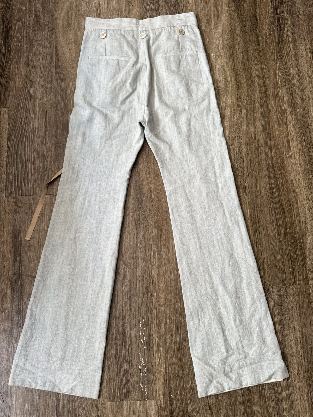 Ann Demeulemeester Custom Linen Trouser Size 26" / US 2 / IT 38 - 3 Thumbnail