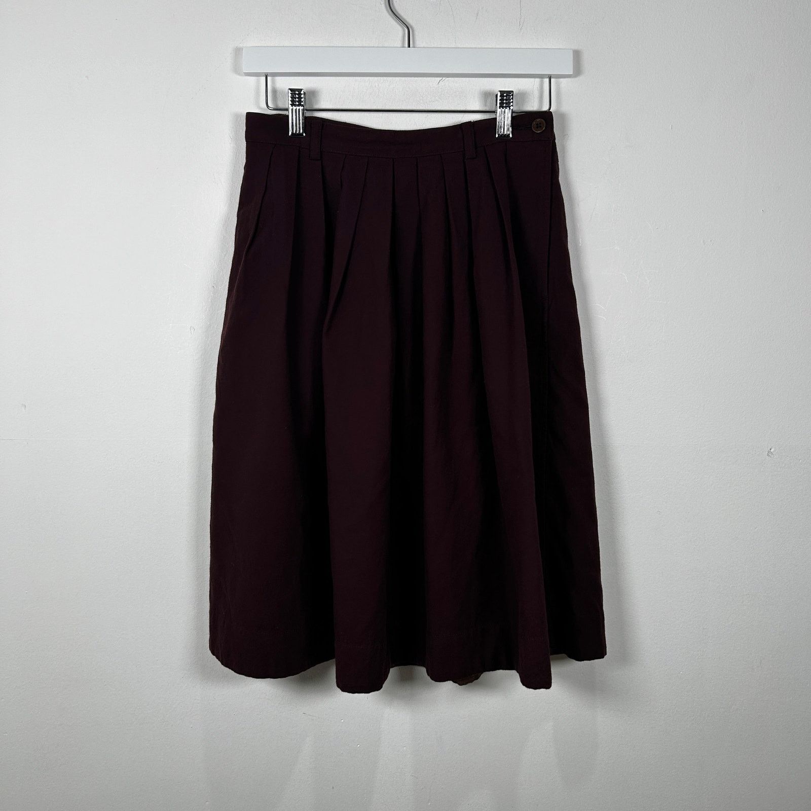 Margaret Howell Margret Howell Burgandy Skirt Size 26 Size 26" / US 2 / IT 38 - 1 Thumbnail