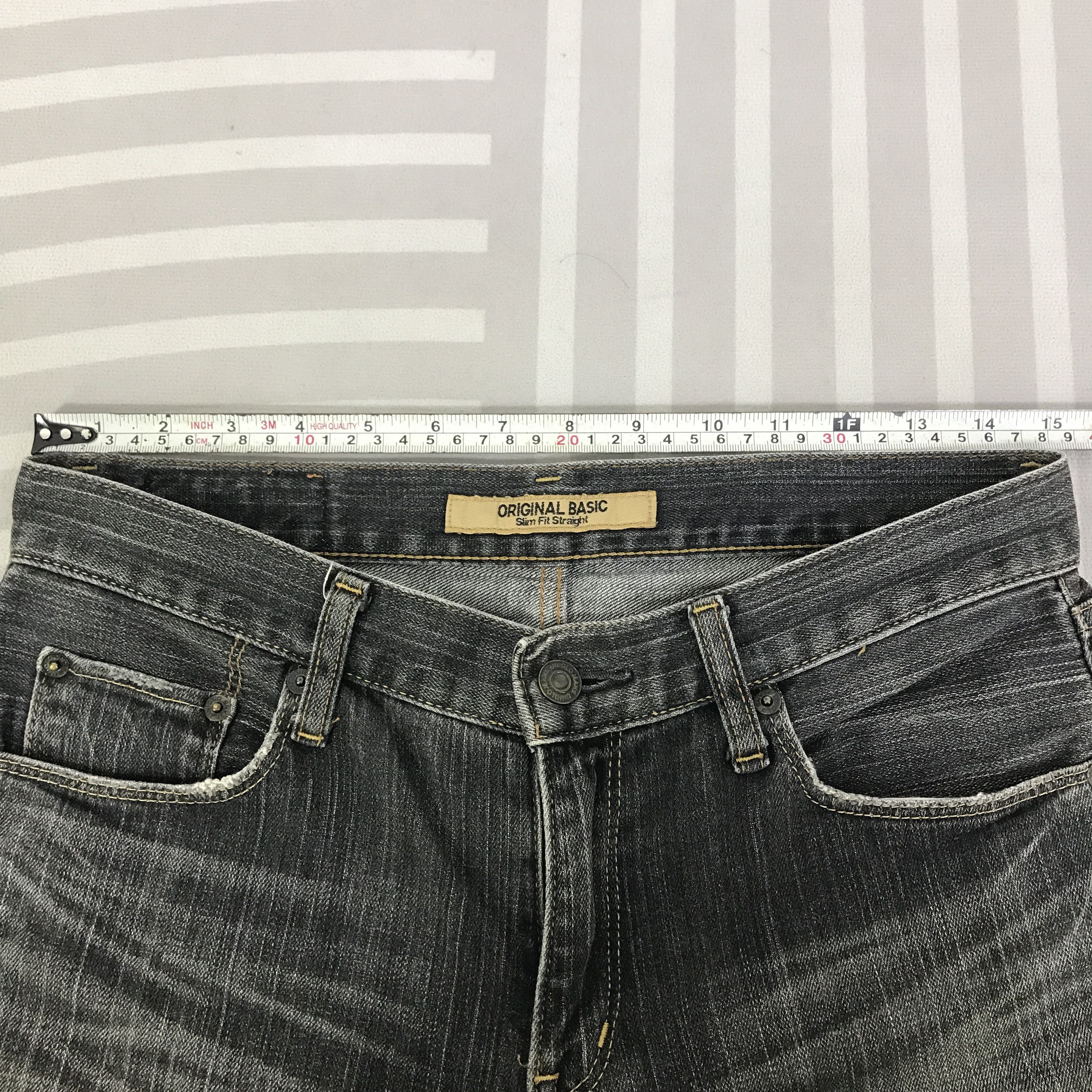 Japanese Brand Vintage Japan denim Original Basic Slim Fit Jeans K74B13 Size US 30 / EU 46 - 7 Thumbnail