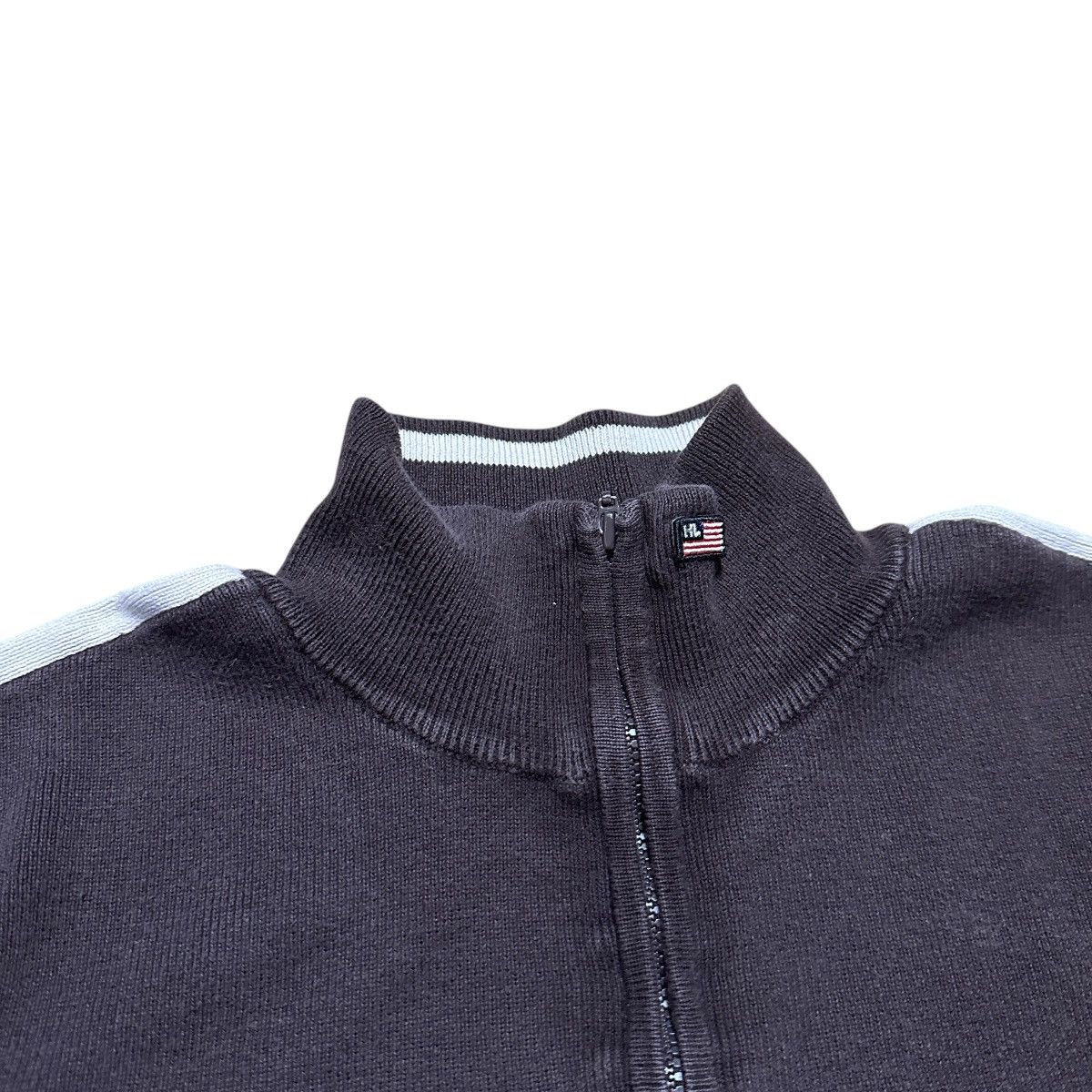 Polo Ralph Lauren × Vintage Vintage 90s Polo Jeans Brown Quarter Zip Sweatshirt Size M / US 6-8 / IT 42-44 - 5 Thumbnail