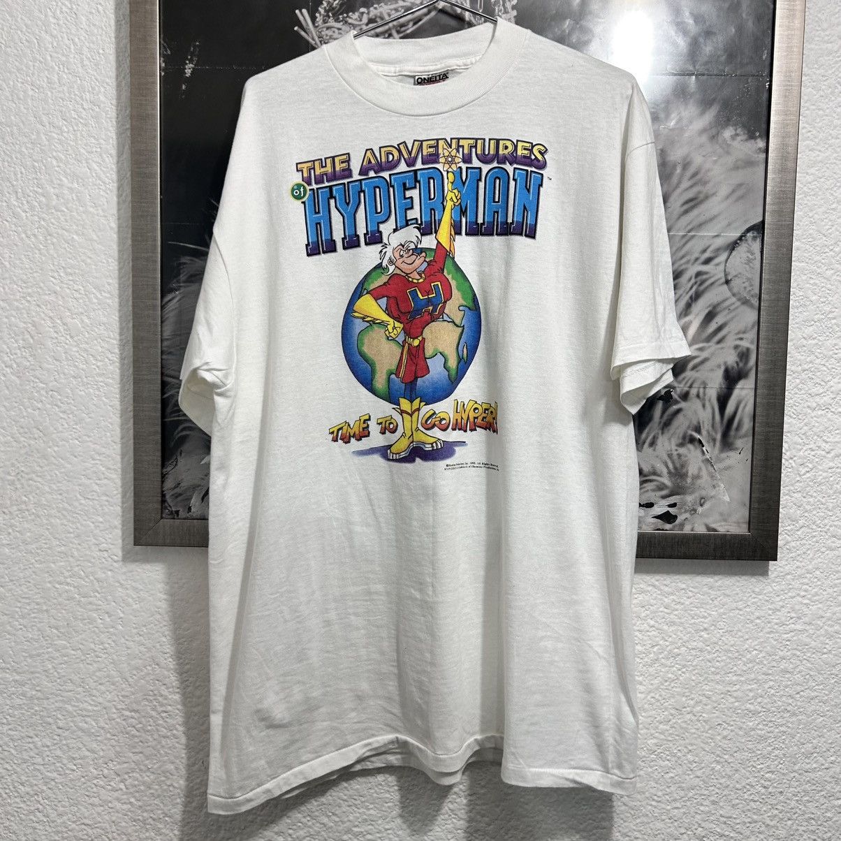 Cartoon Network × Vintage THE ADVENTURES OF HYPERMAN IBM VINTAGE TEE Size US XL / EU 56 / 4 - 1 Thumbnail