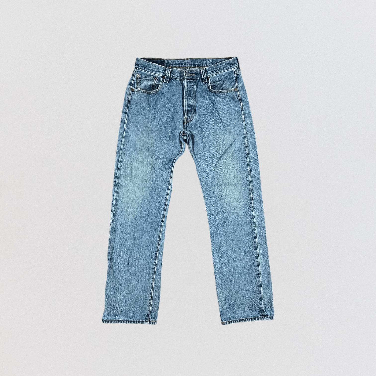 Vintage Blue Wash Levis 501 Jeans-JM3043