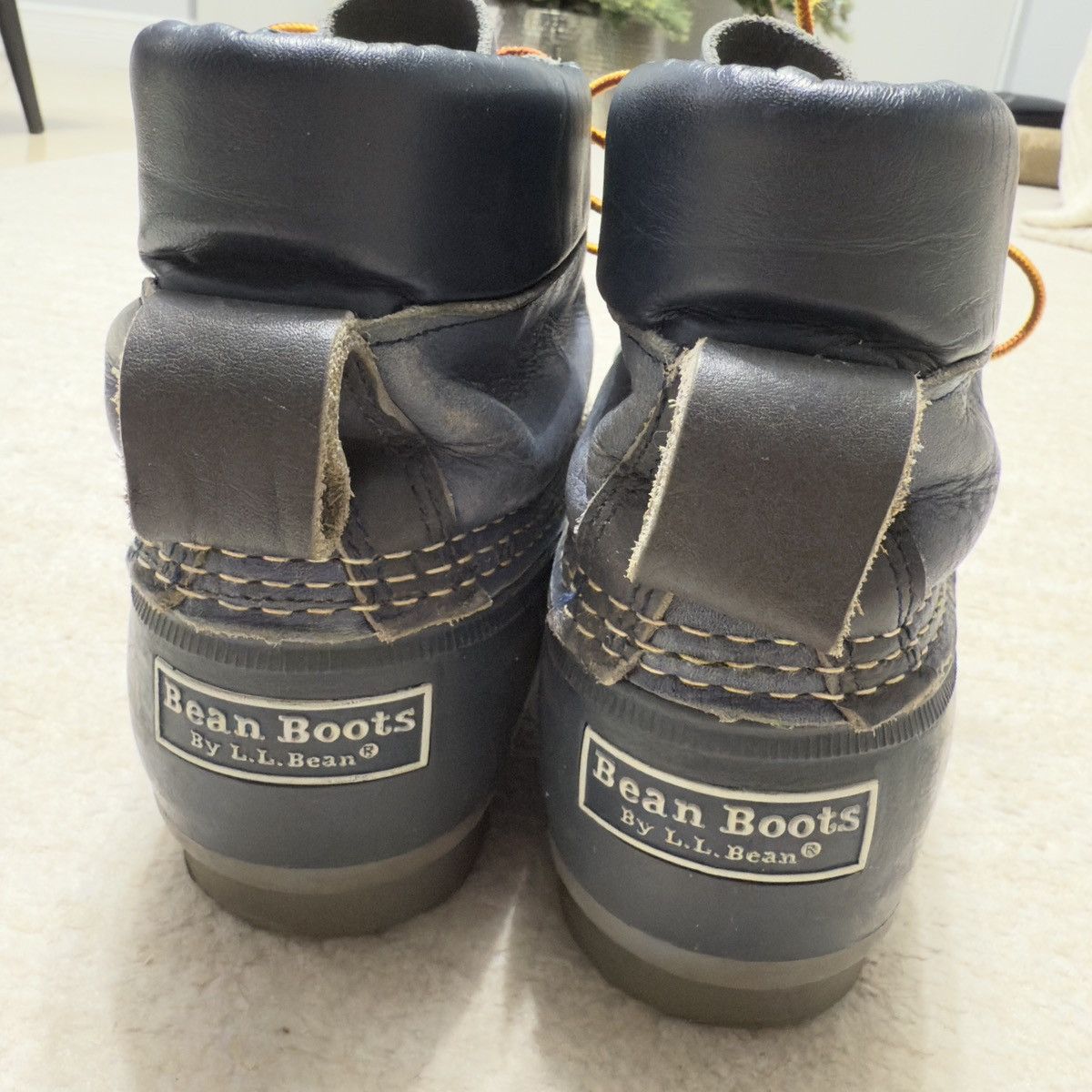 L.L. Bean Vintage Bean Boots By LL Bean Duck Rubber Blue Men's 11 M Size US 11 / EU 44 - 7 Thumbnail