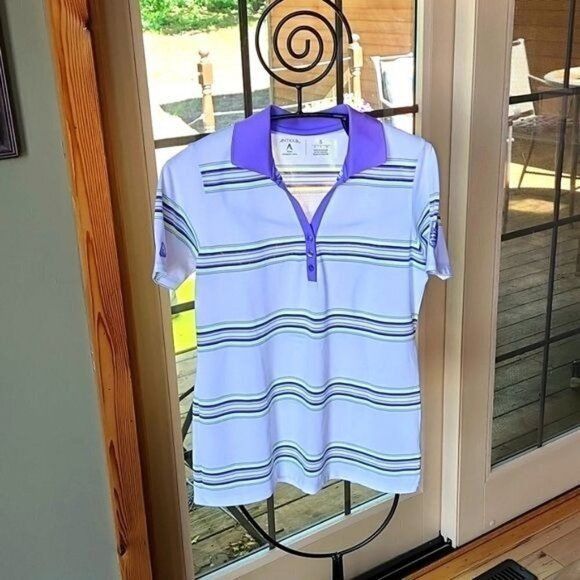 Antigua Antigua Desert Dry Embroidered Sz. S Colorful Polo Golf Shir Size S / US 4 / IT 40 - 1 Thumbnail
