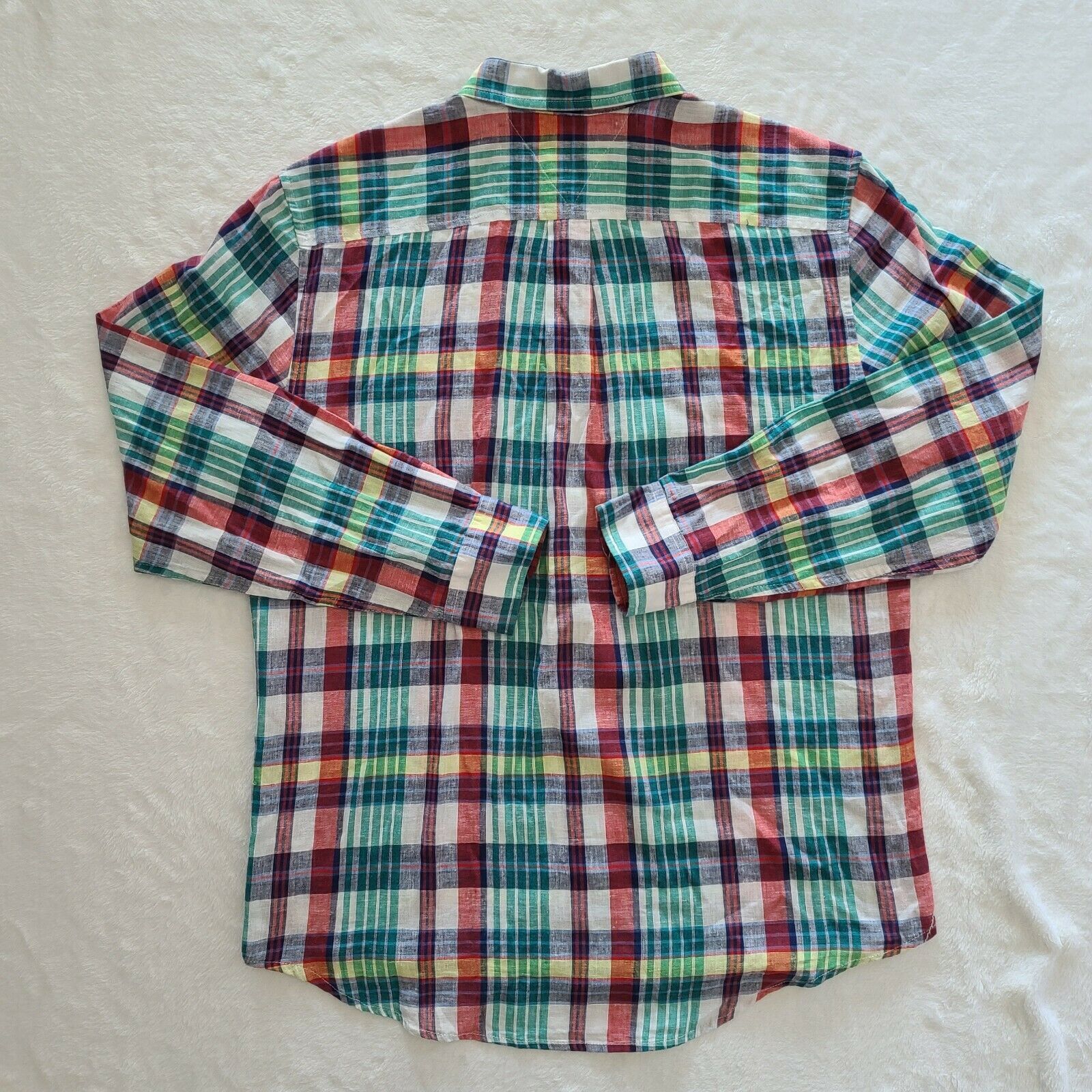 Tommy Hilfiger Tommy Hilfiger Plaid Long Sleeve Button Down Shirt Large Size US L / EU 52-54 / 3 - 8 Thumbnail