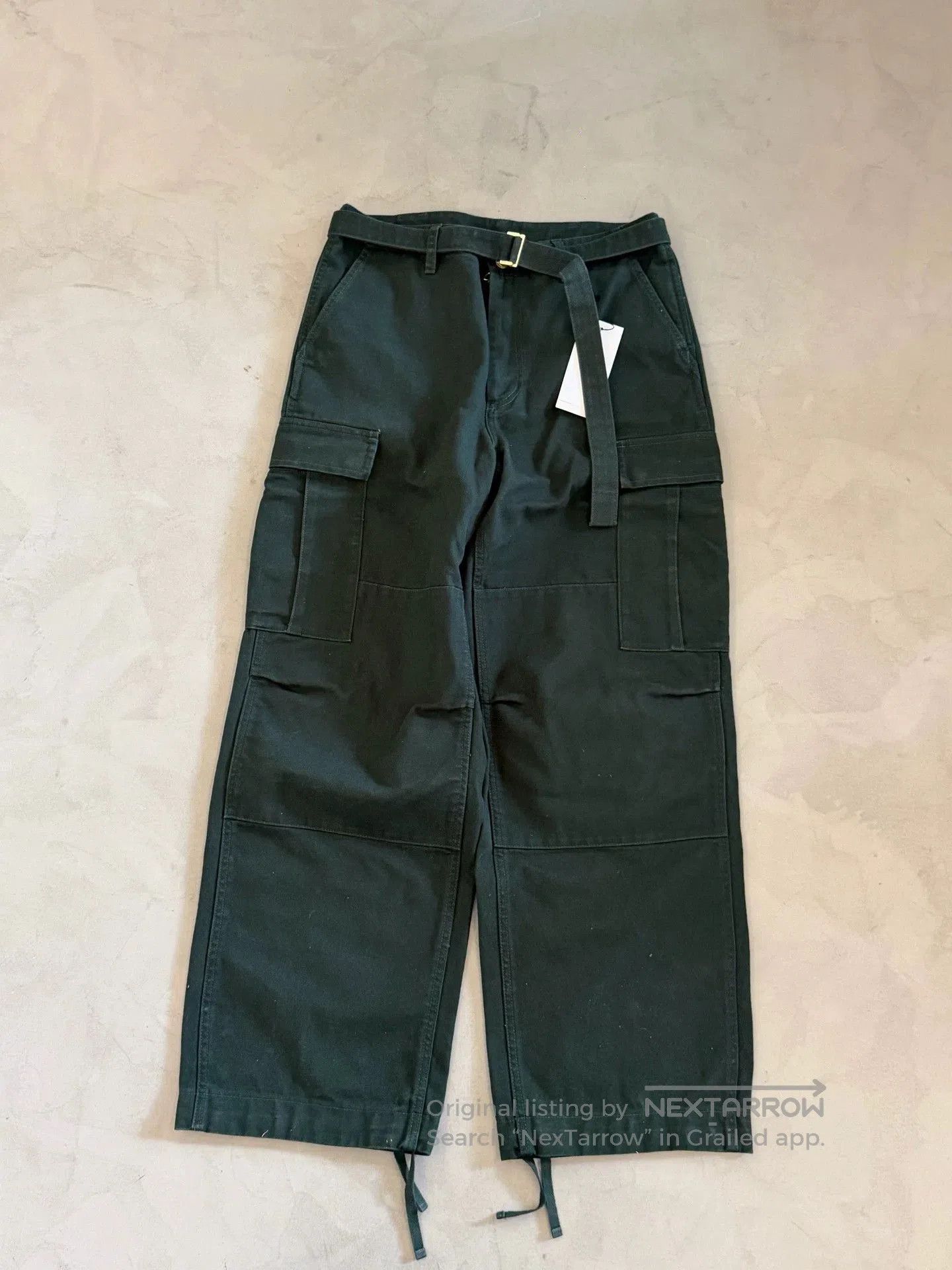 Sacai Black Cargo Pants with Belt and Multiple Pockets. Size US 30 / EU 46 - 1 Thumbnail
