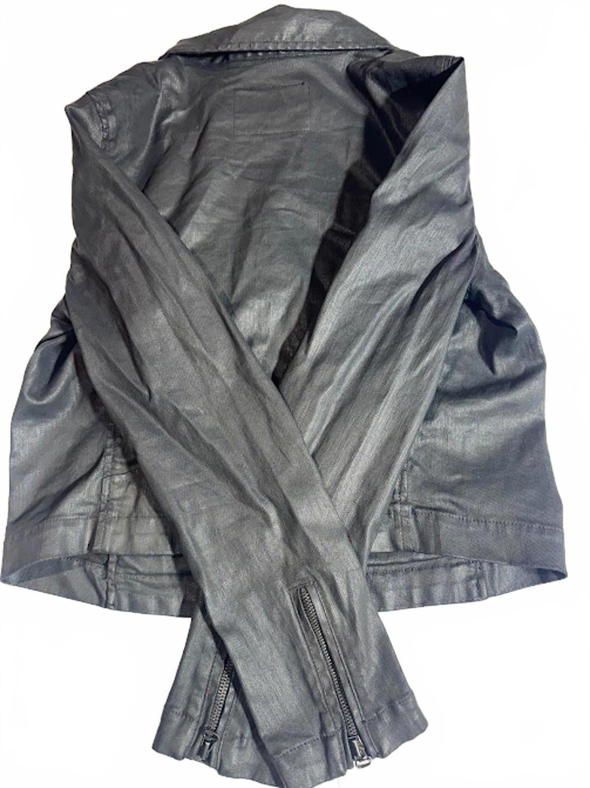 AG Adriano Goldschmied Adriano Goldschmied coated cotton biker-style jacket Size M / US 6-8 / IT 42-44 - 5 Thumbnail