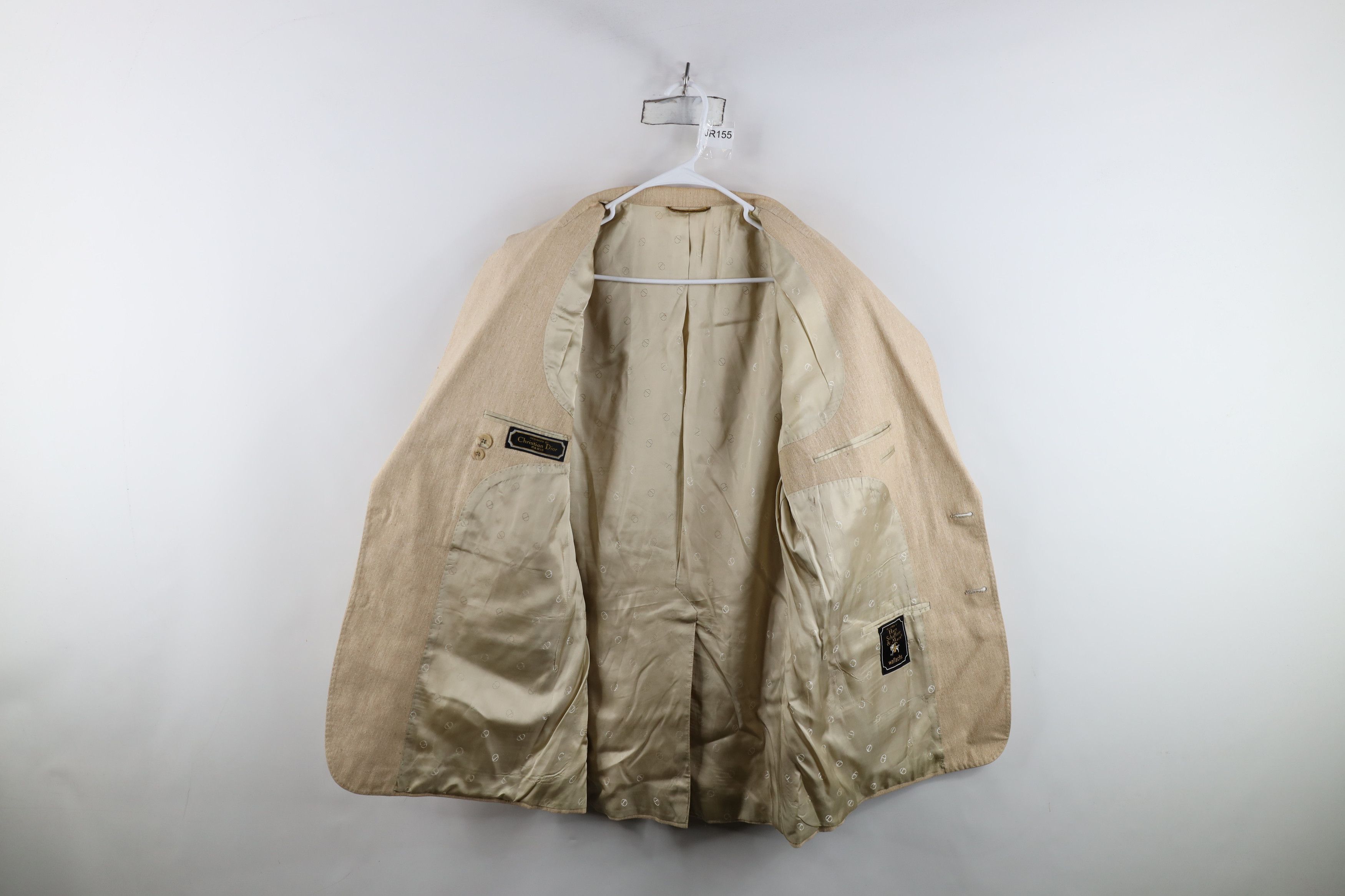 Dior Vintage 70s 80s Christian Dior Suit Coat Blazer Jacket USA Size US XXL / EU 58 / 5 - 9 Thumbnail