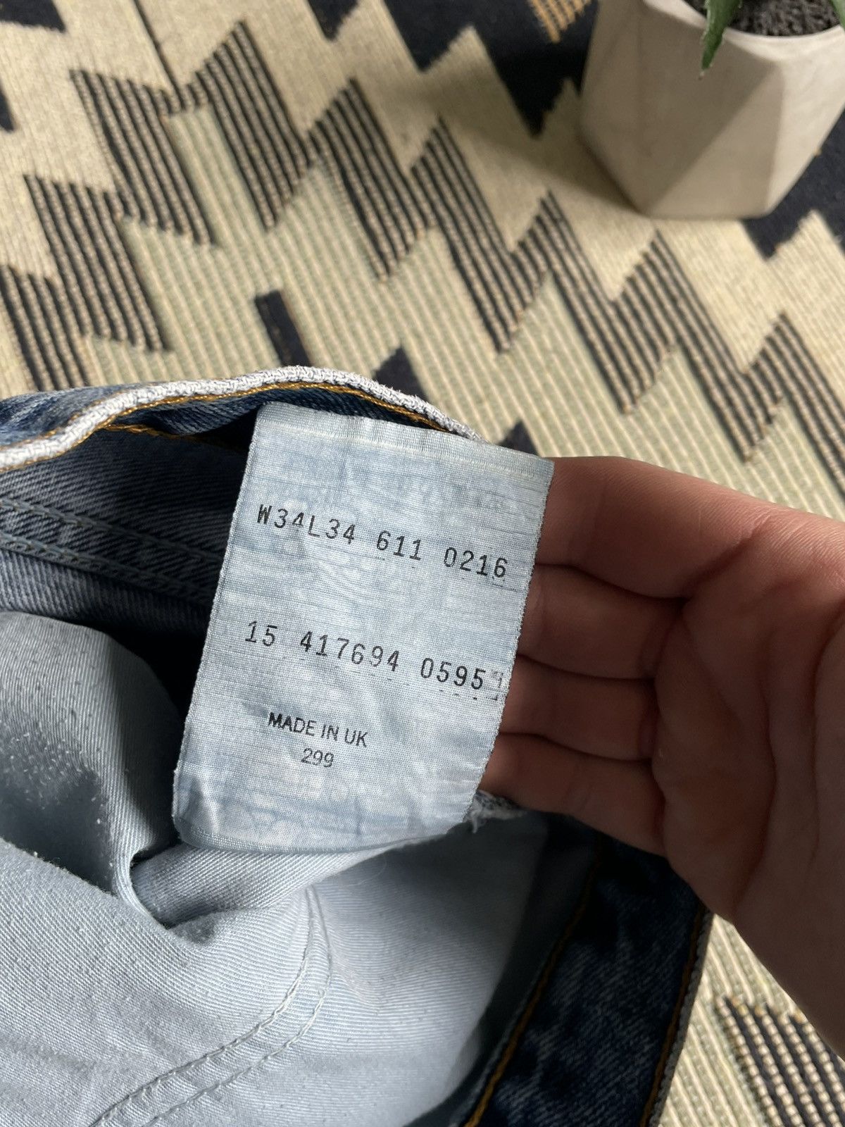 Levi's × Vintage Vintage Levi’s 511 Orange Tab Denim Blue Jeans Size US 34 / EU 50 - 11 Thumbnail