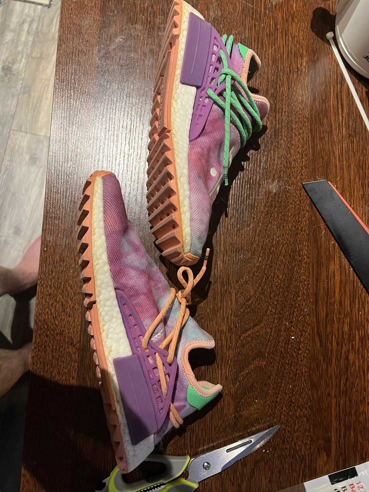 Adidas Human Race chalk coral sz 9.5 Size US 9.5 / EU 42-43 - 2 Thumbnail