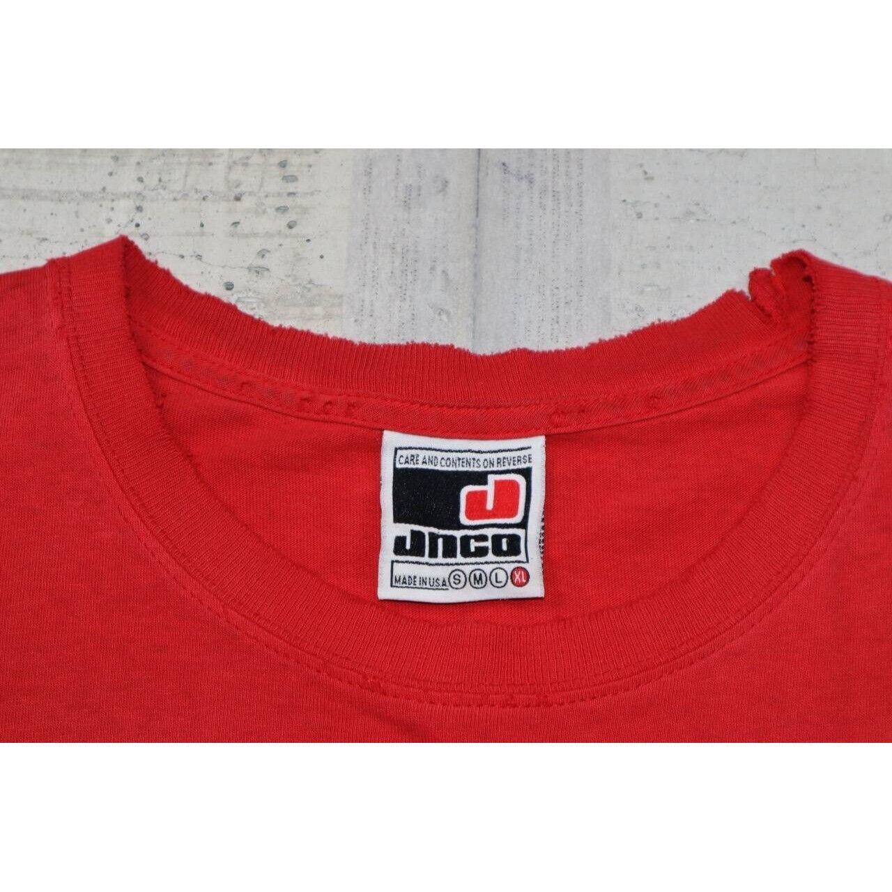 JNCO VTG Y2K JNCO Jeans Graphic T Shirt Anime Red Made In USA XL Size US XL / EU 56 / 4 - 4 Thumbnail