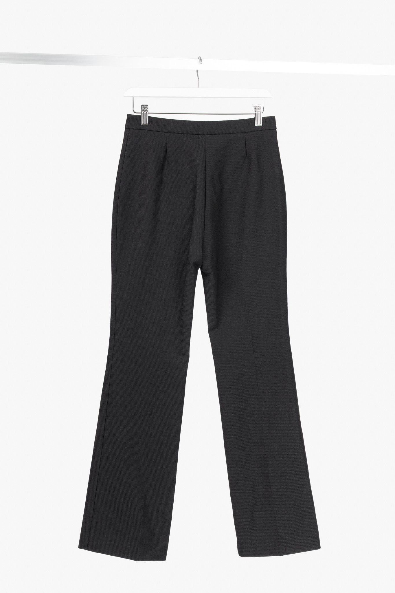 Acne Studios Acne Studios Myla Black Twill Flared Pants Size 27" / US 4 / IT 40 - 2 Thumbnail