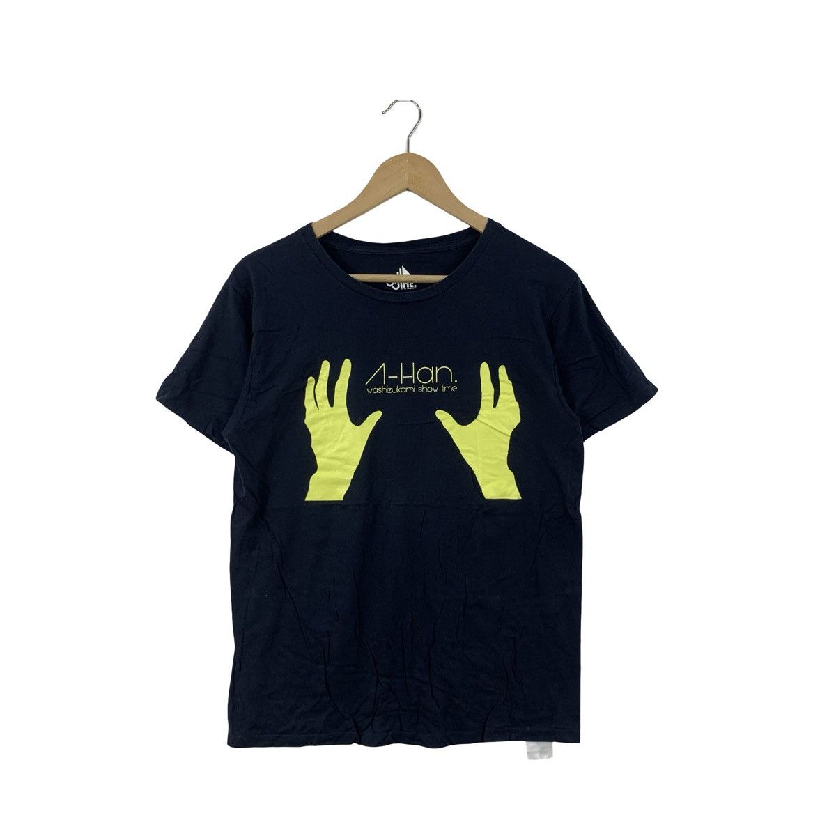 Vintage Vintage A-HaN Graphic T-Shirt Neon Hands Print Minimal Size US L / EU 52-54 / 3 - 1 Thumbnail