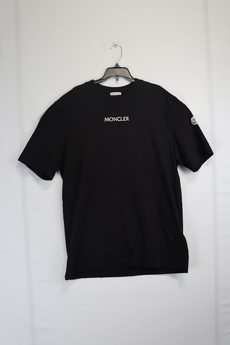 image of Moncler O1Rshd1 T-Shirt In Black, Men's (Size Large)