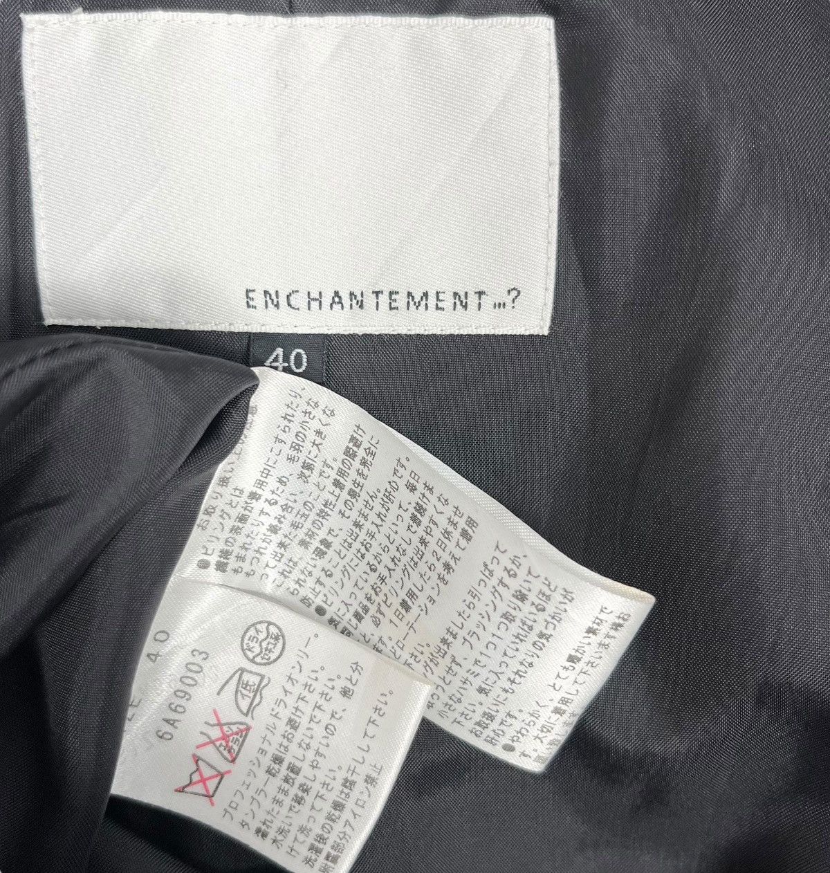 Enchantment × Japanese Brand Japanese Brand Enchantment Wool Stretch Gothic Women Coat Size S / US 4 / IT 40 - 11 Thumbnail