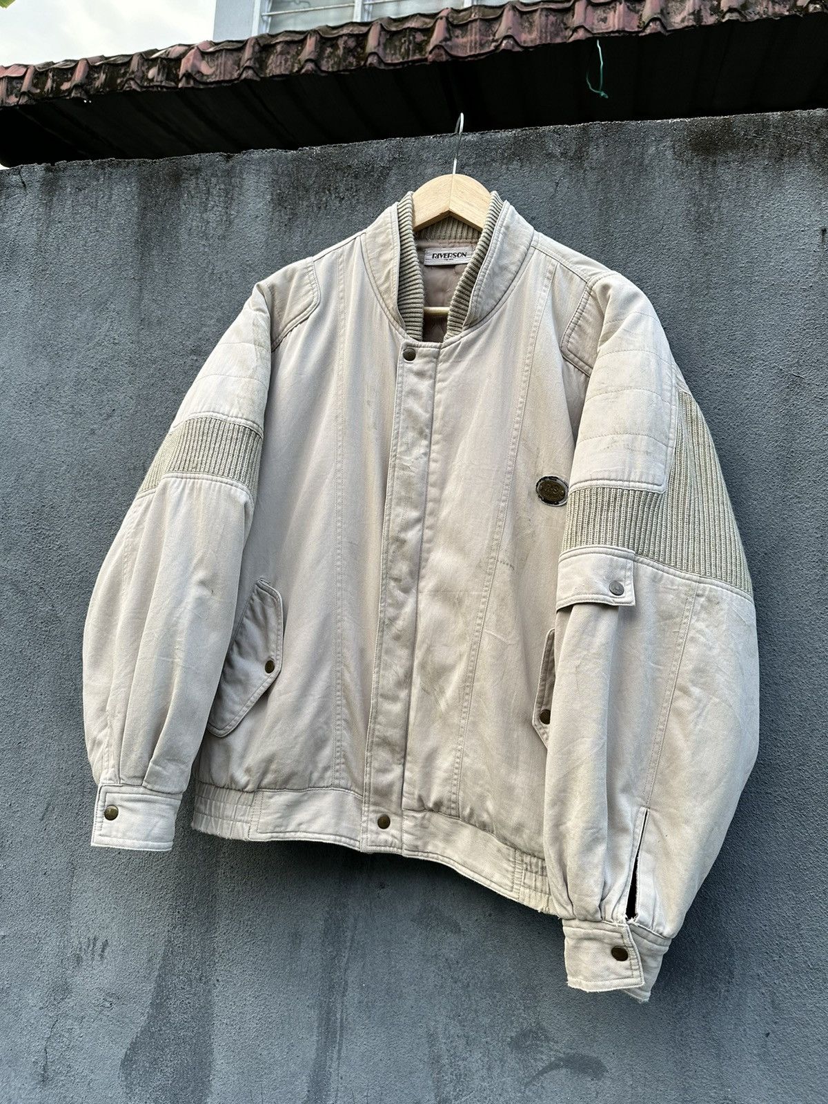 Vintage 👹Vintage Riverson Parachute Bomber Jacket Size US M / EU 48-50 / 2 - 6 Thumbnail