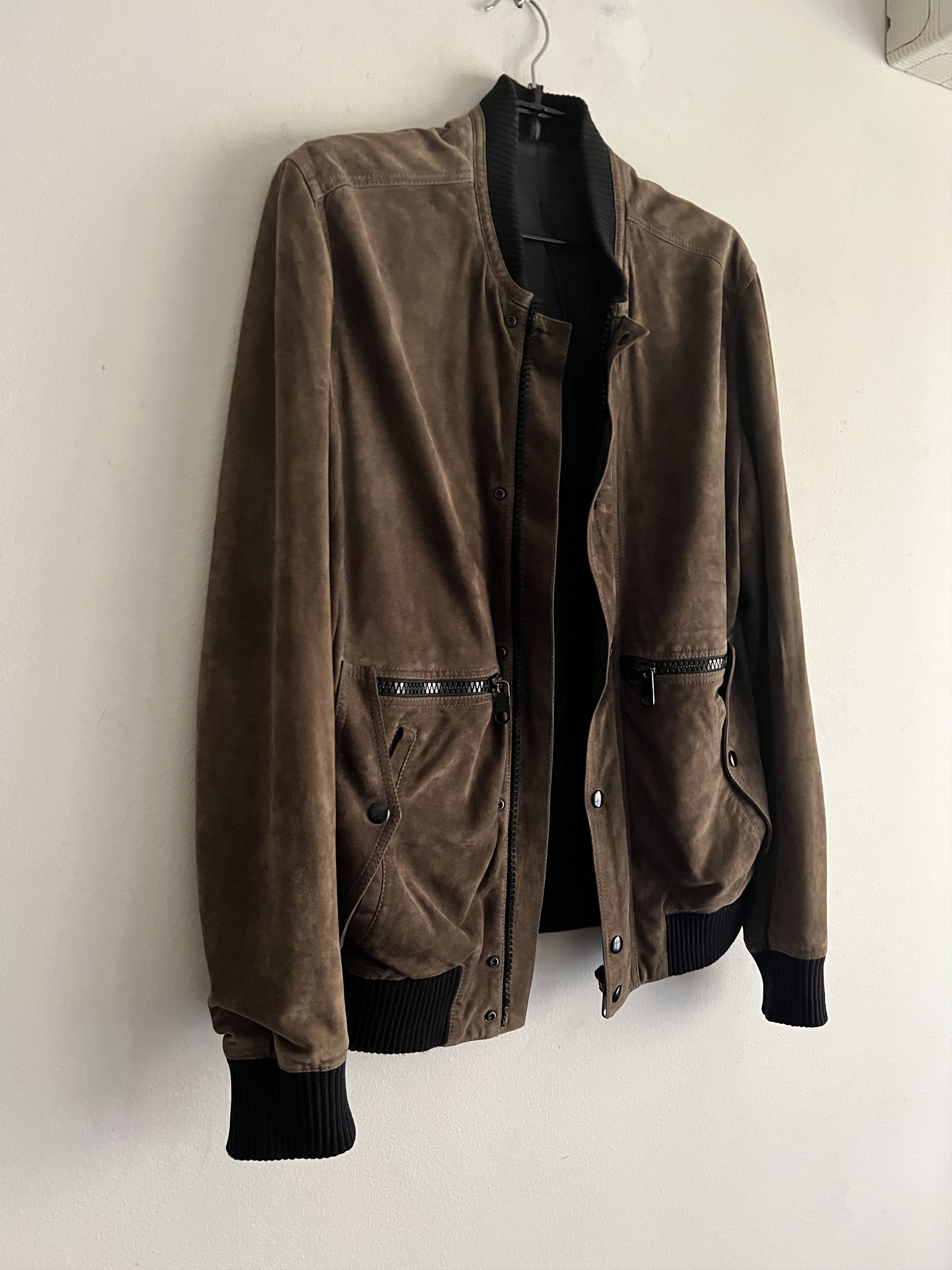 Dior × Hedi Slimane Suede Bomber Jacket Size US M / EU 48-50 / 2 - 5 Thumbnail