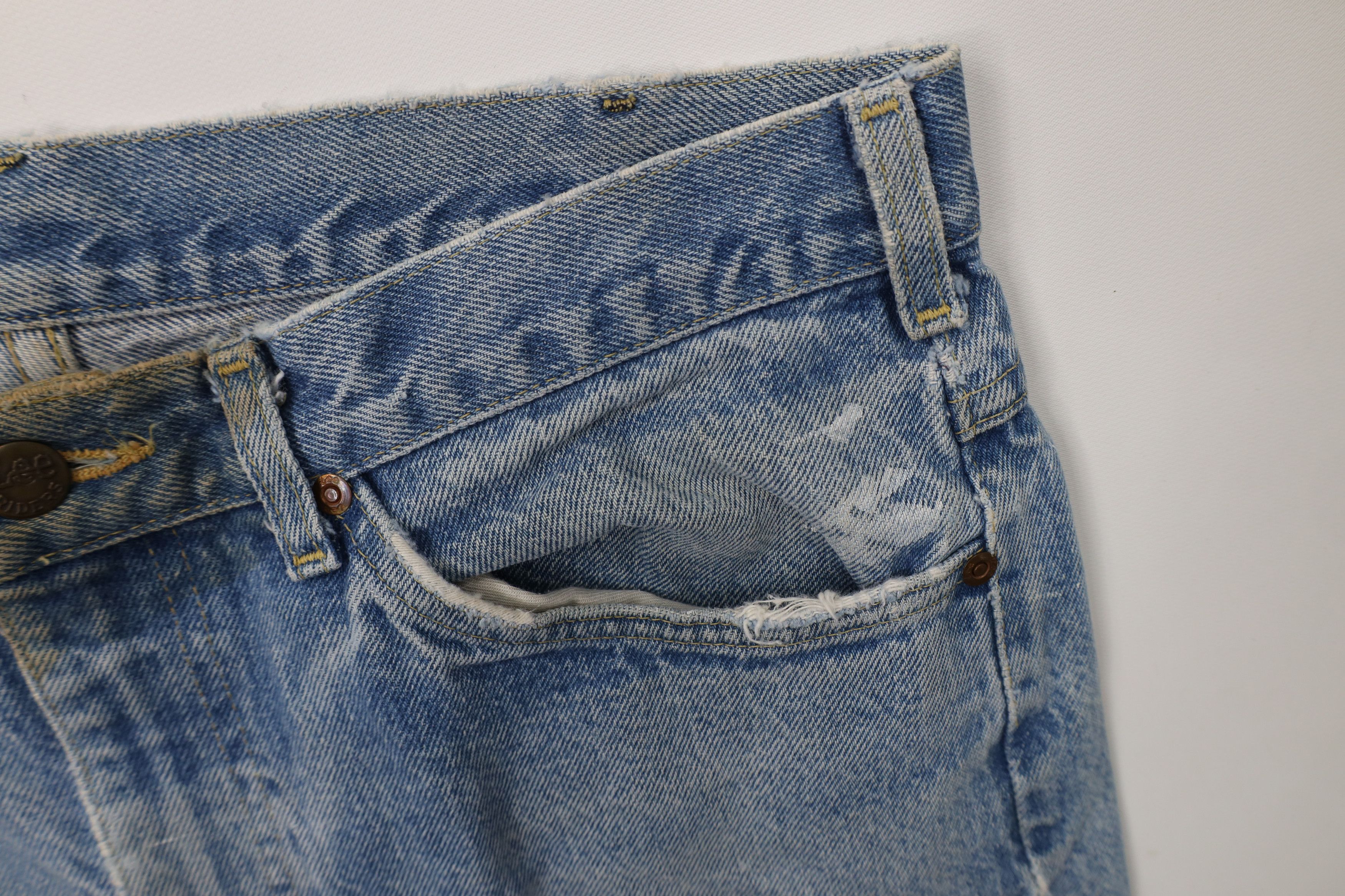 Lee Vintage 90s Lee Straight Leg Denim Jeans Blue Cotton USA Size US 36 / EU 52 - 7 Thumbnail
