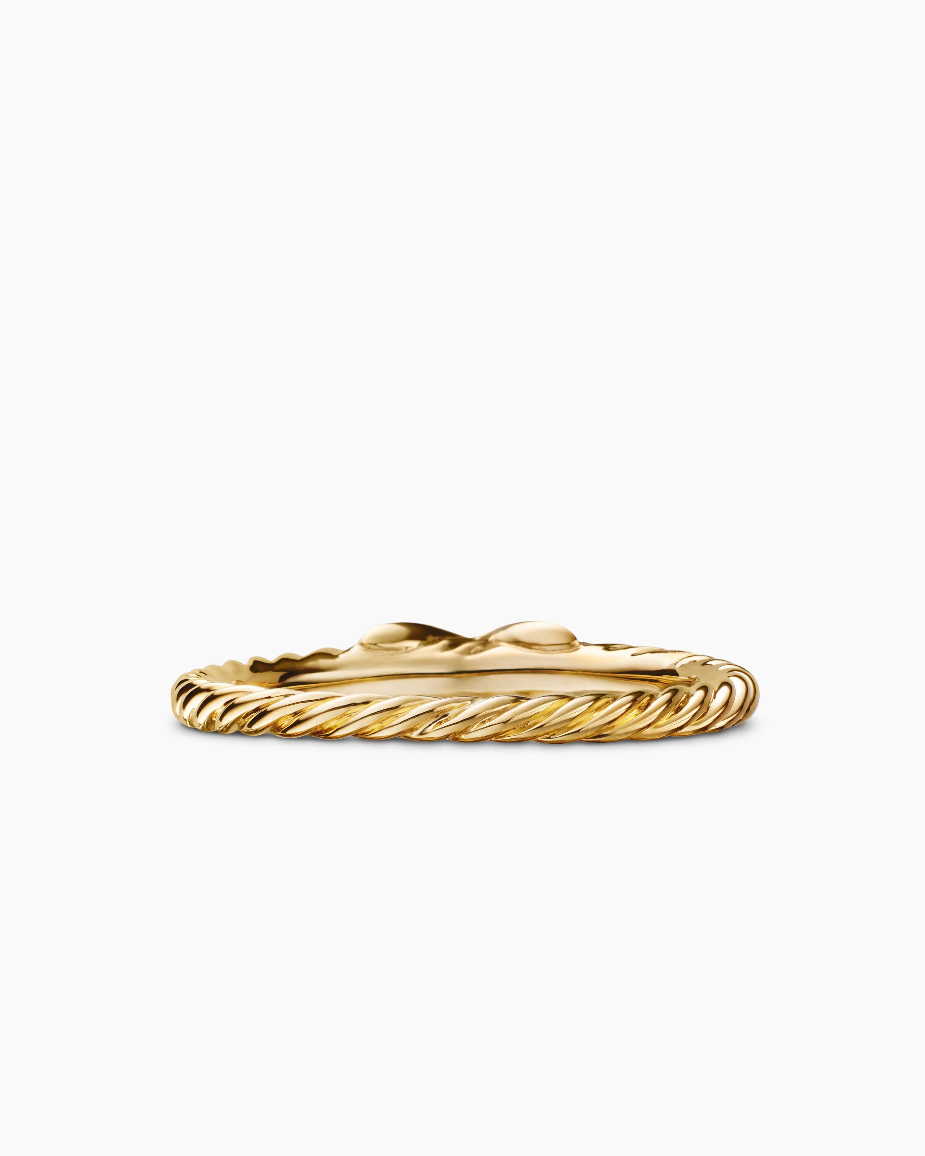 David Yurman oc11z0625 Size: 11 / Petite X Ring in Gold Size ONE SIZE - 5 Thumbnail