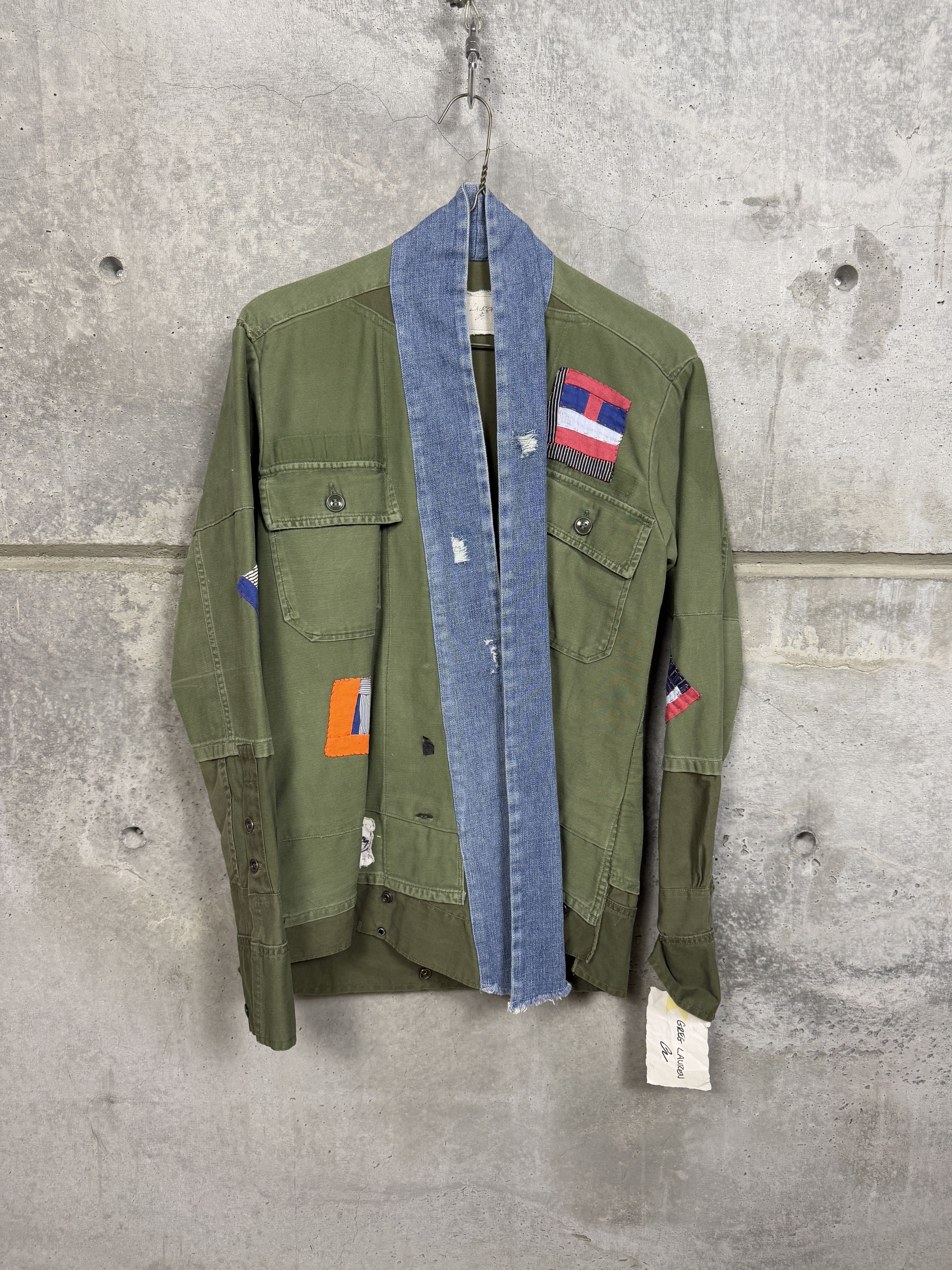 Greg Lauren GREG LAUREN PATCHWORK ARMY KIMONO NAVAJO BORO 1 | Grailed